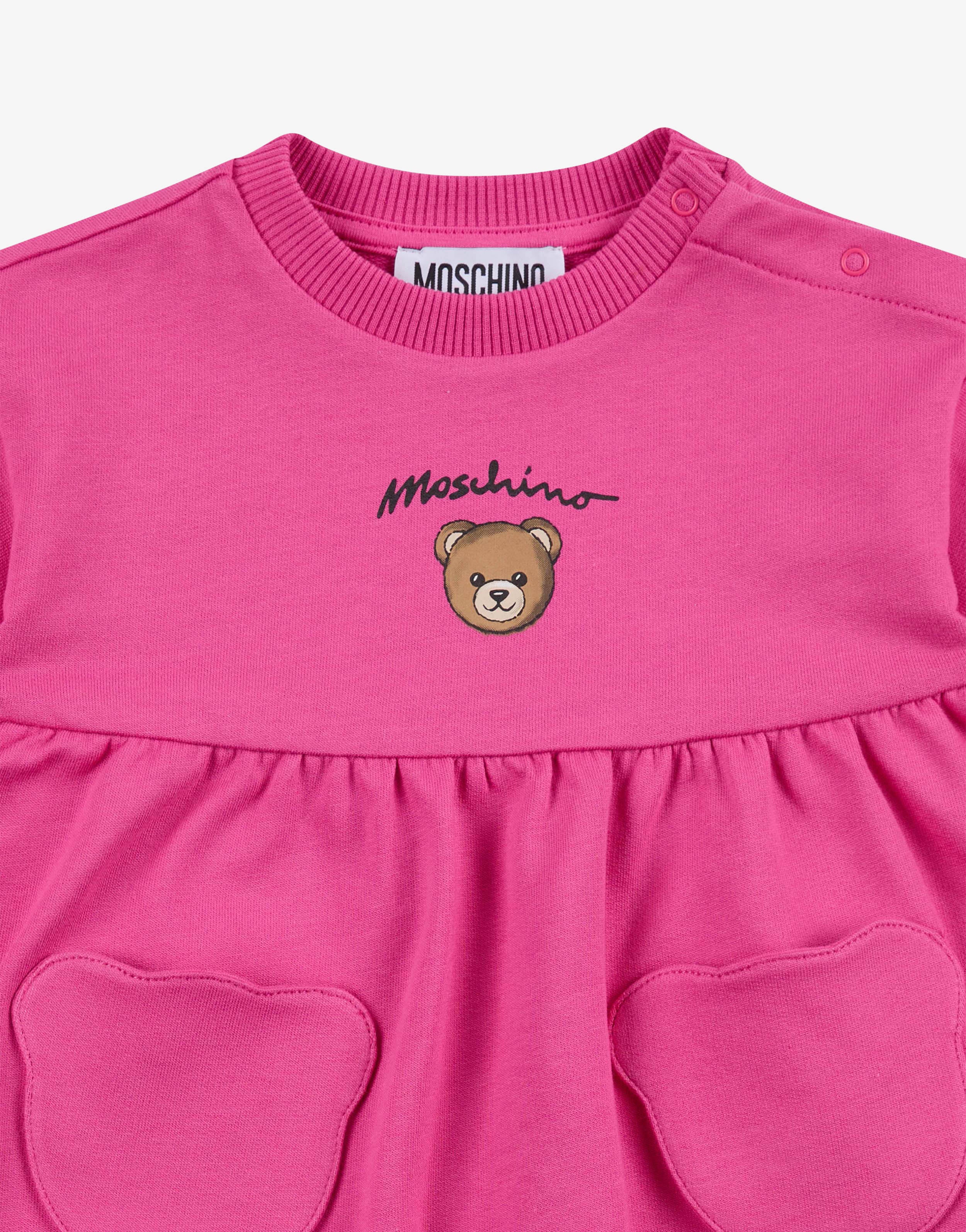 Abito in felpa di cotone Moschino Teddy Bear - Image 3