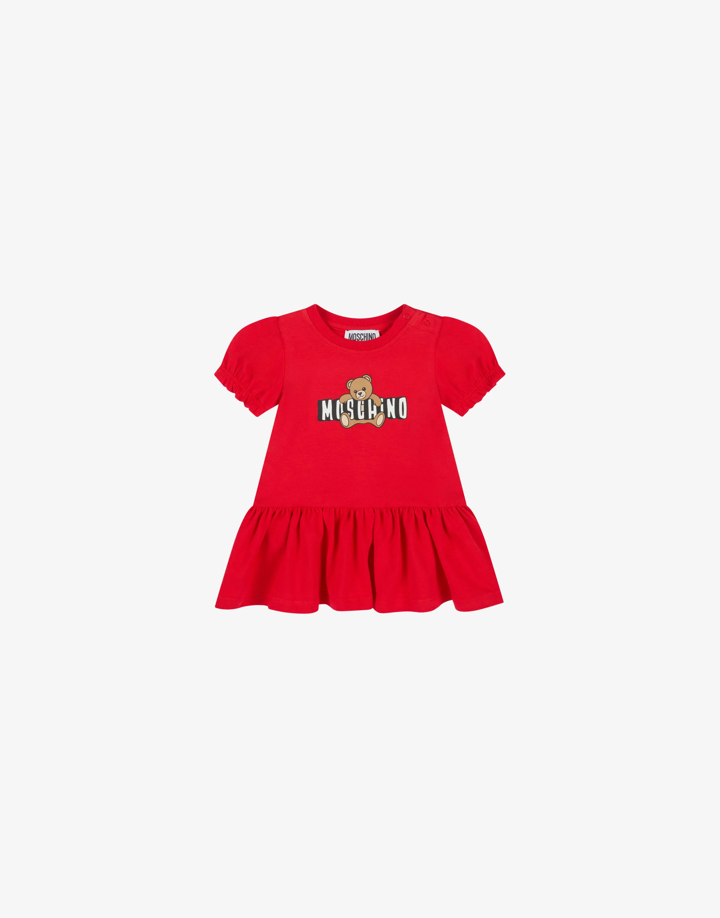 Abito in jersey di cotone Moschino Teddy Bear