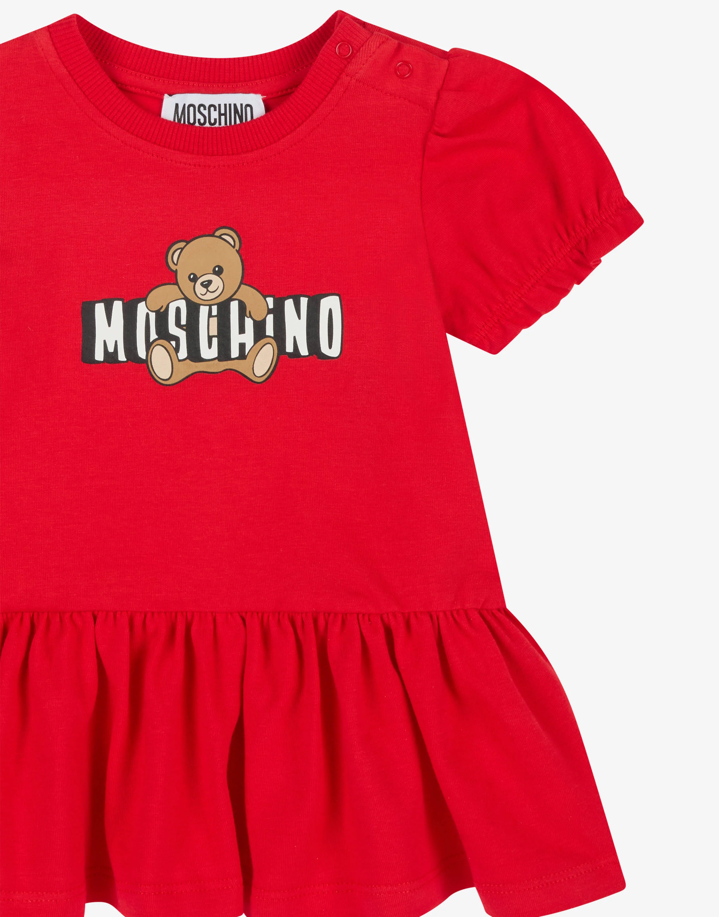 Abito in jersey di cotone Moschino Teddy Bear - Image 3
