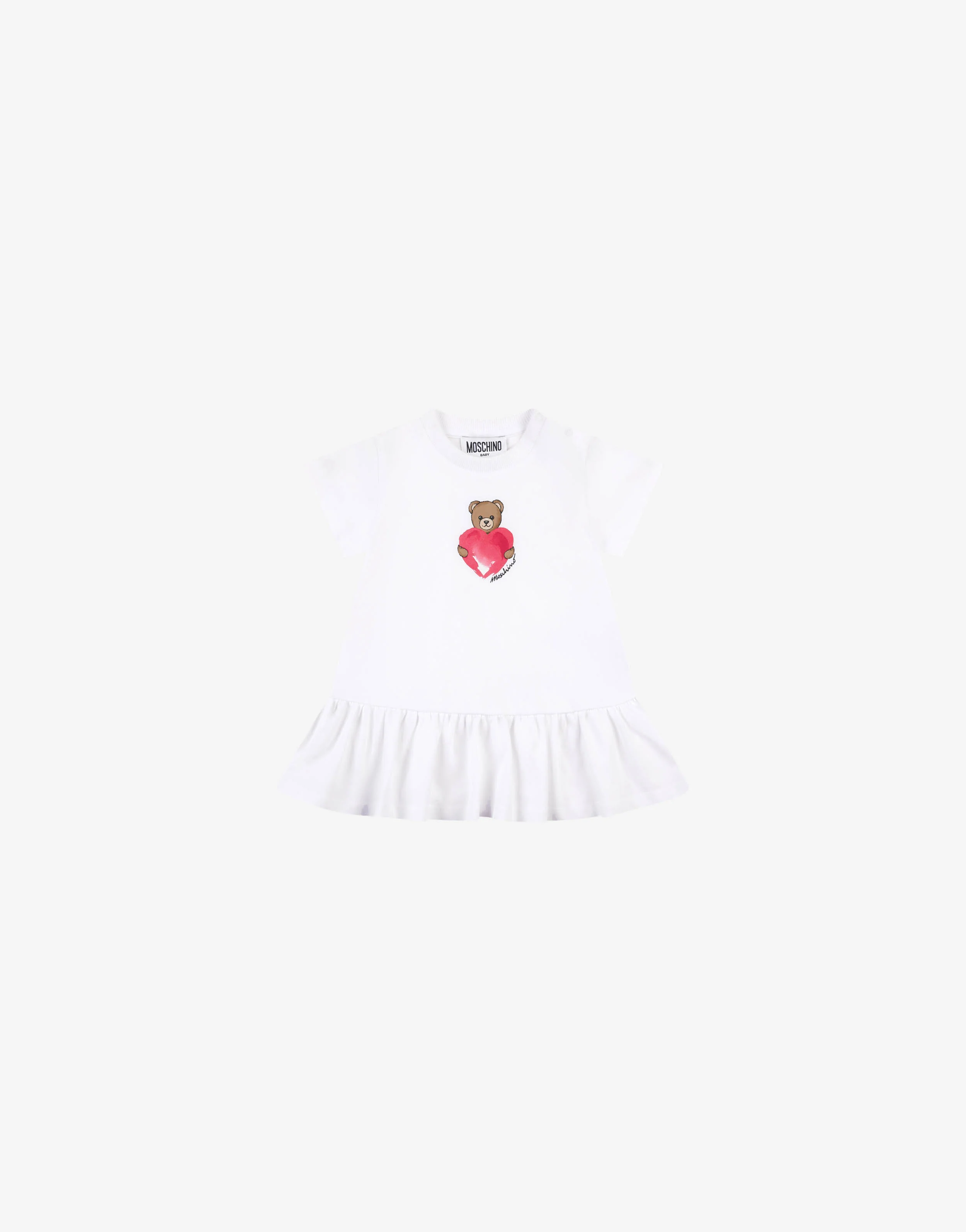 Abito in jersey di cotone Moschino Teddy Bear