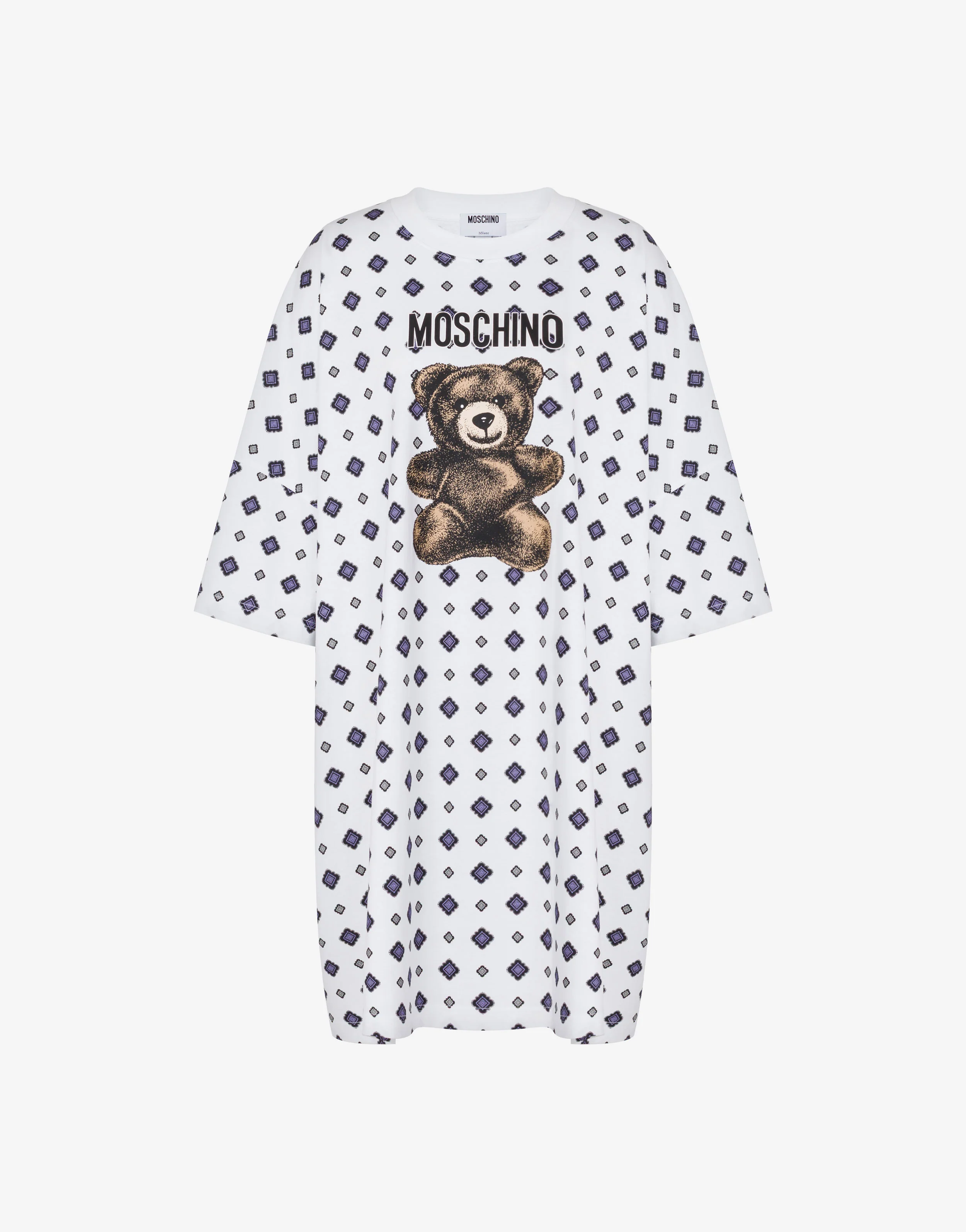 Abito in jersey di cotone organico Moschino Teddy Bear - Image 4