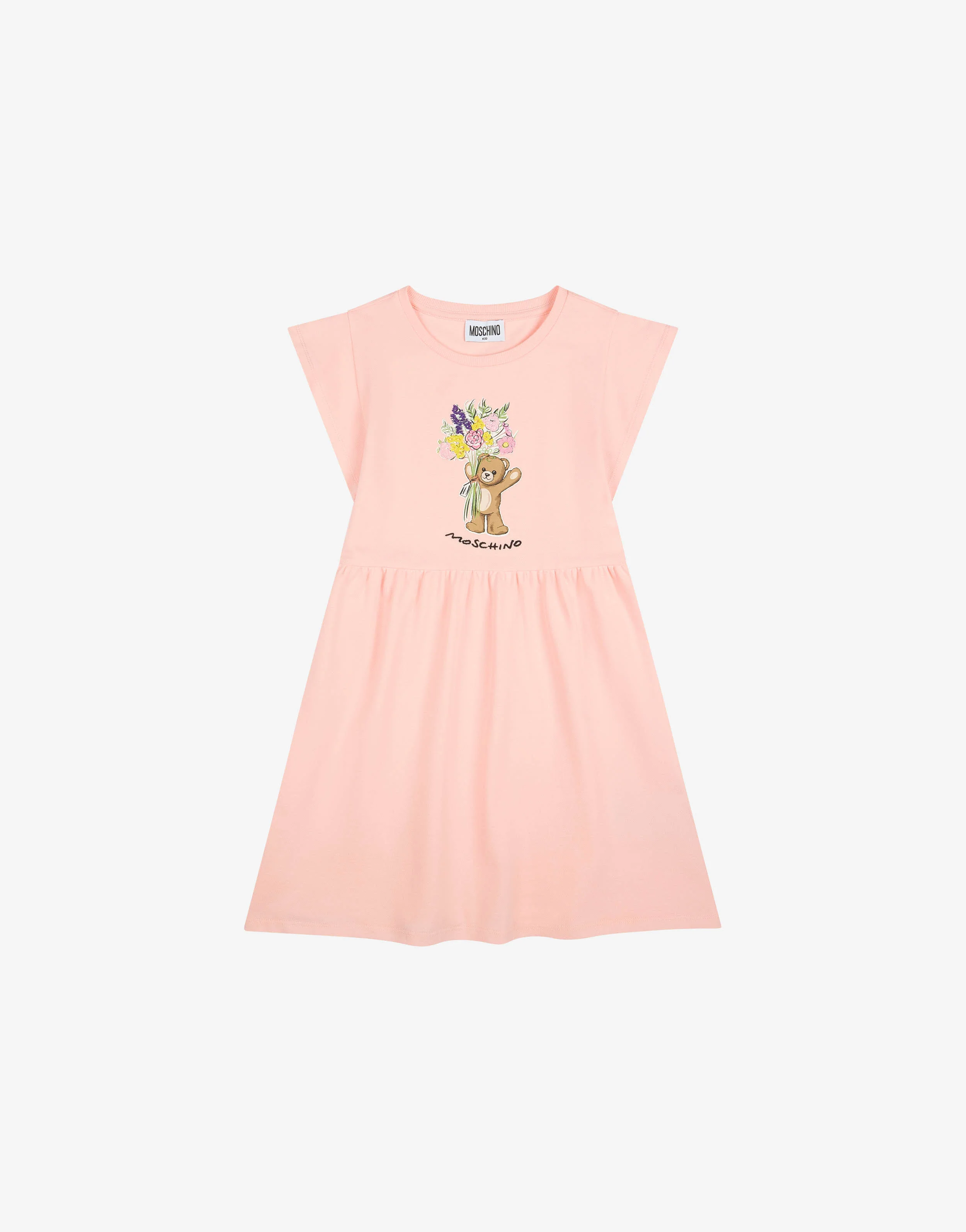 Abito in piquet di cotone Moschino Teddy Bear