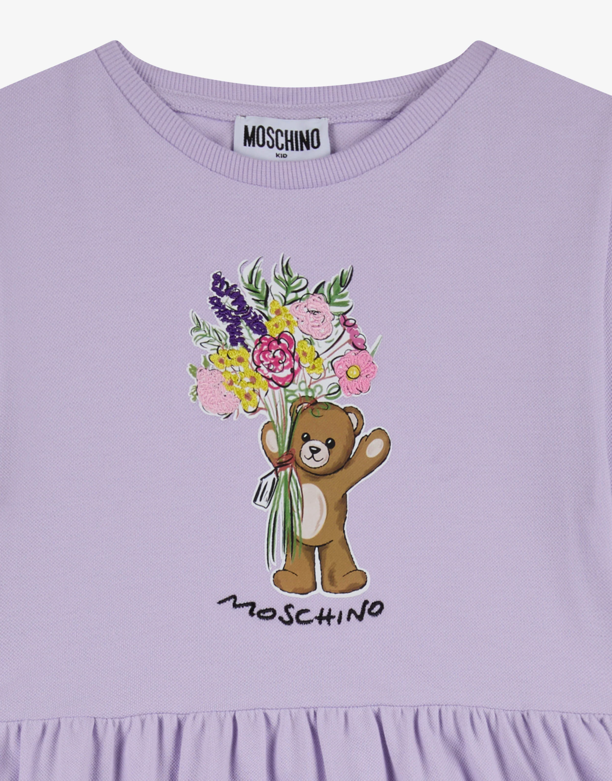 Abito in piquet di cotone Moschino Teddy Bear - Image 3