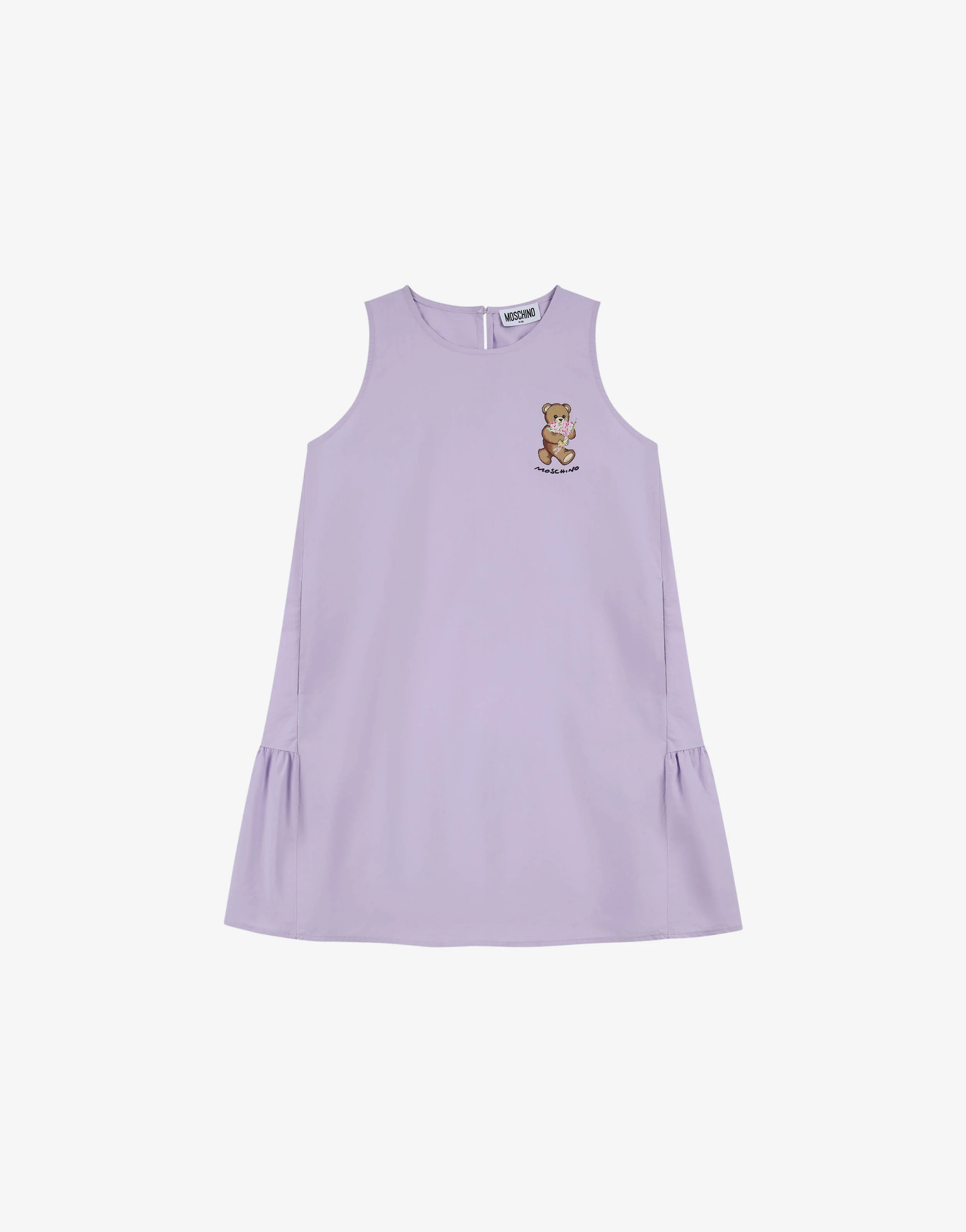 Abito in popeline di cotone Moschino Teddy Bear