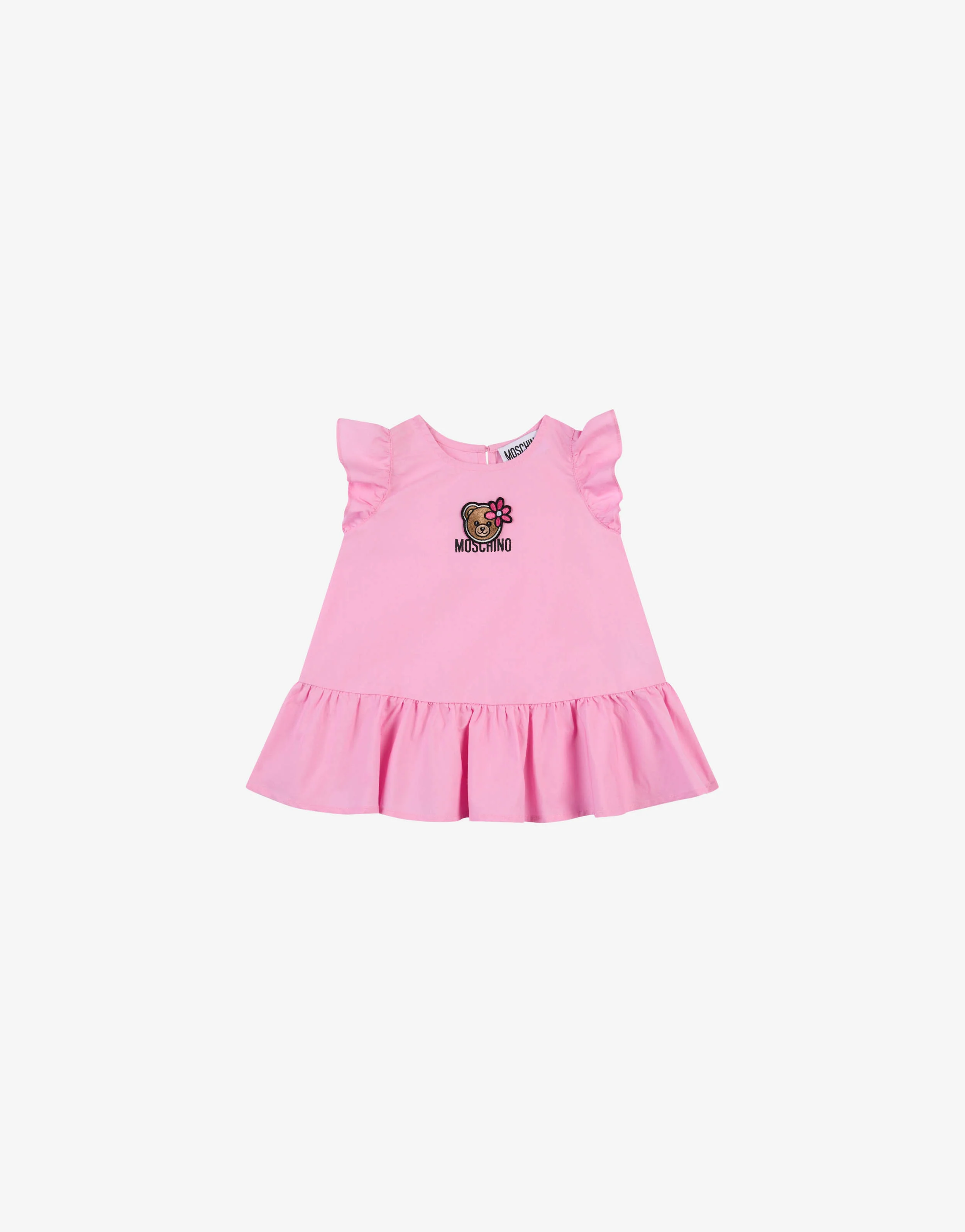 Abito in popeline di cotone Moschino Teddy Bear