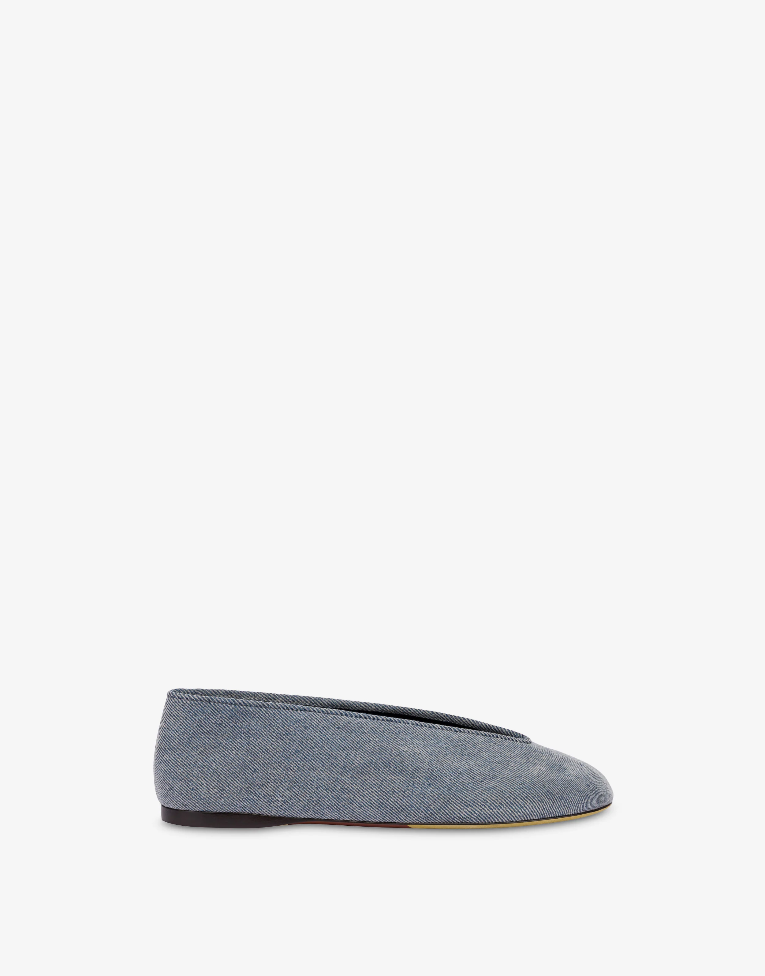 Ballerine in denim floccato - Image 2
