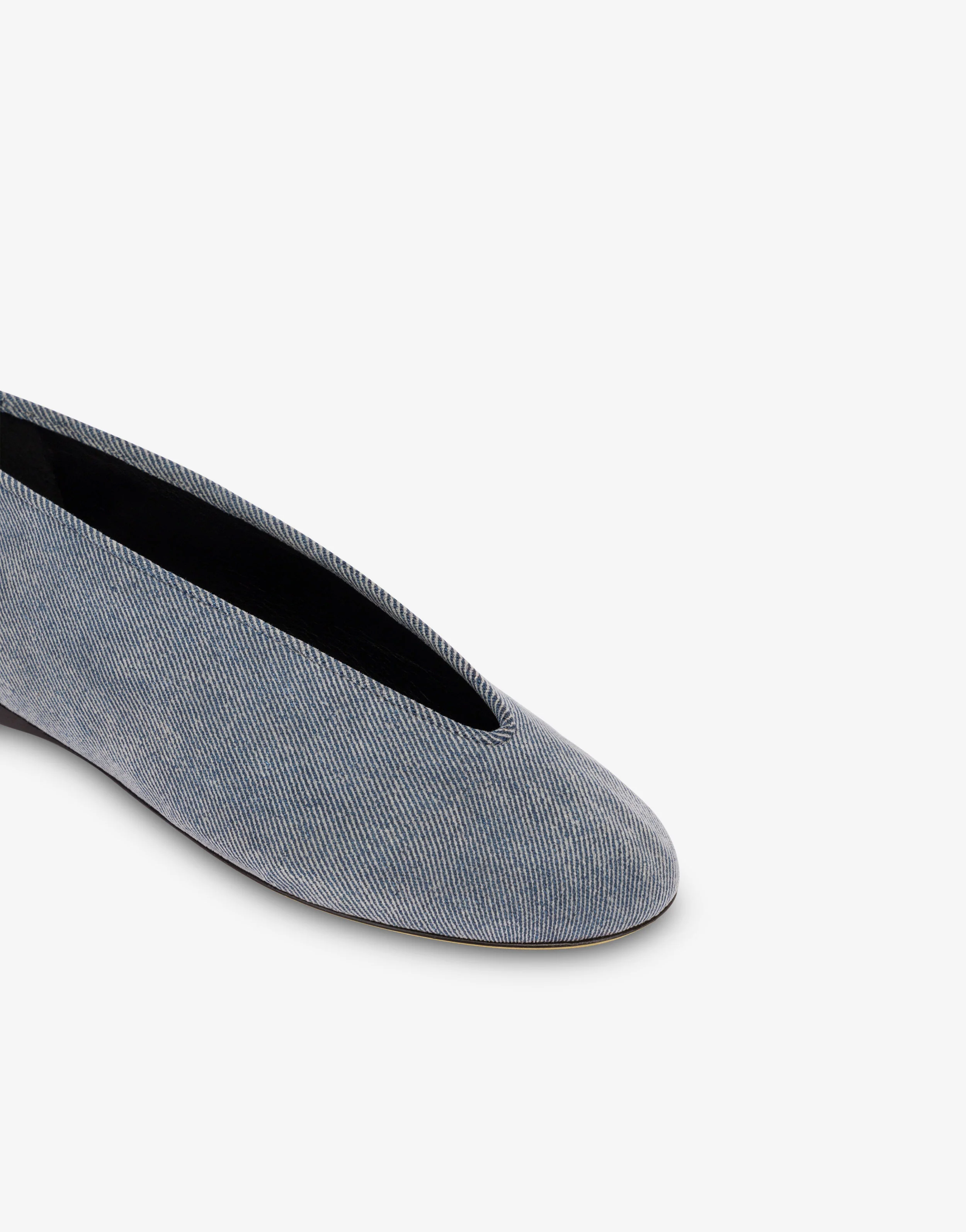 Ballerine in denim floccato - Image 4