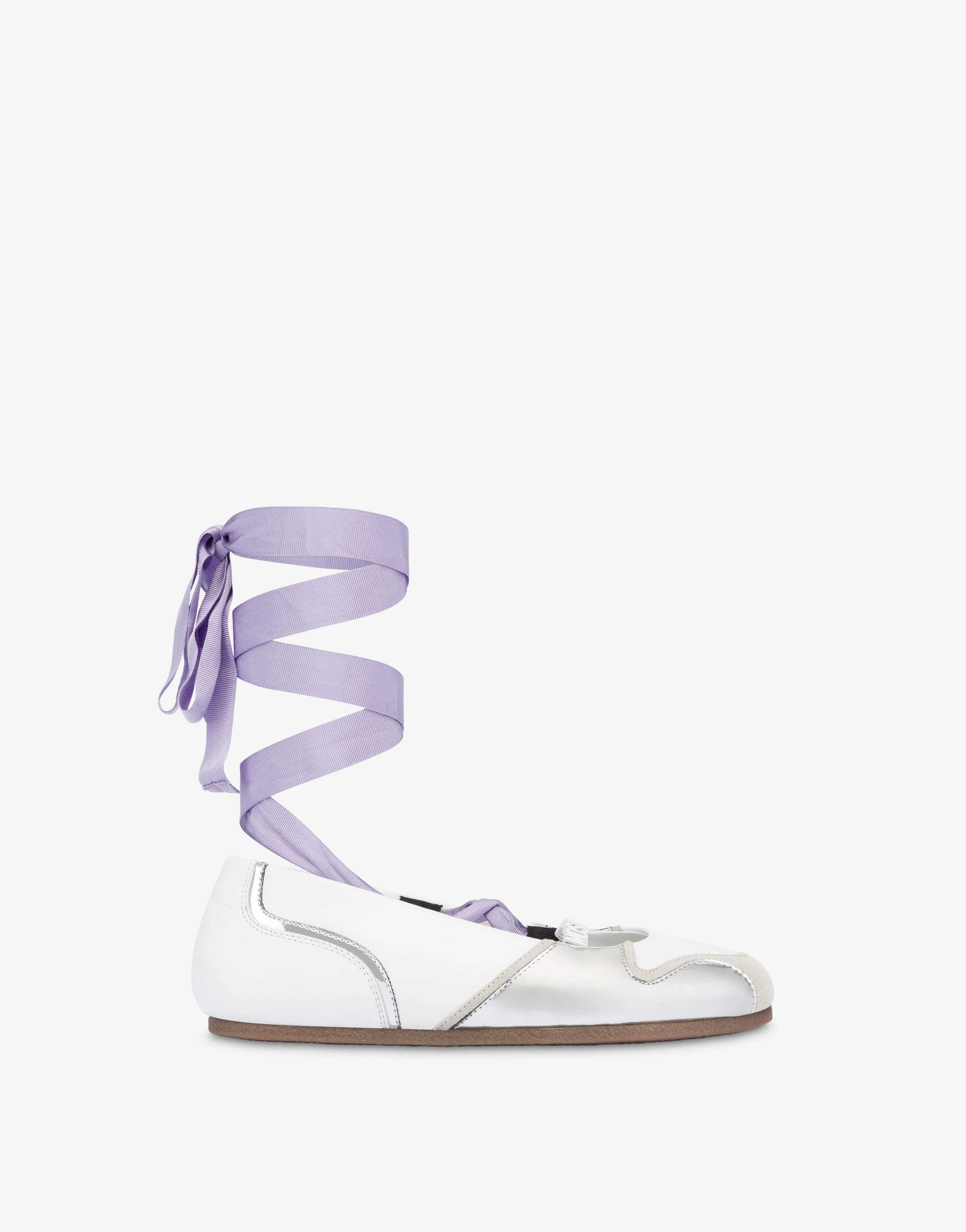 Ballerine in suede con dettagli effetto specchio - Image 2