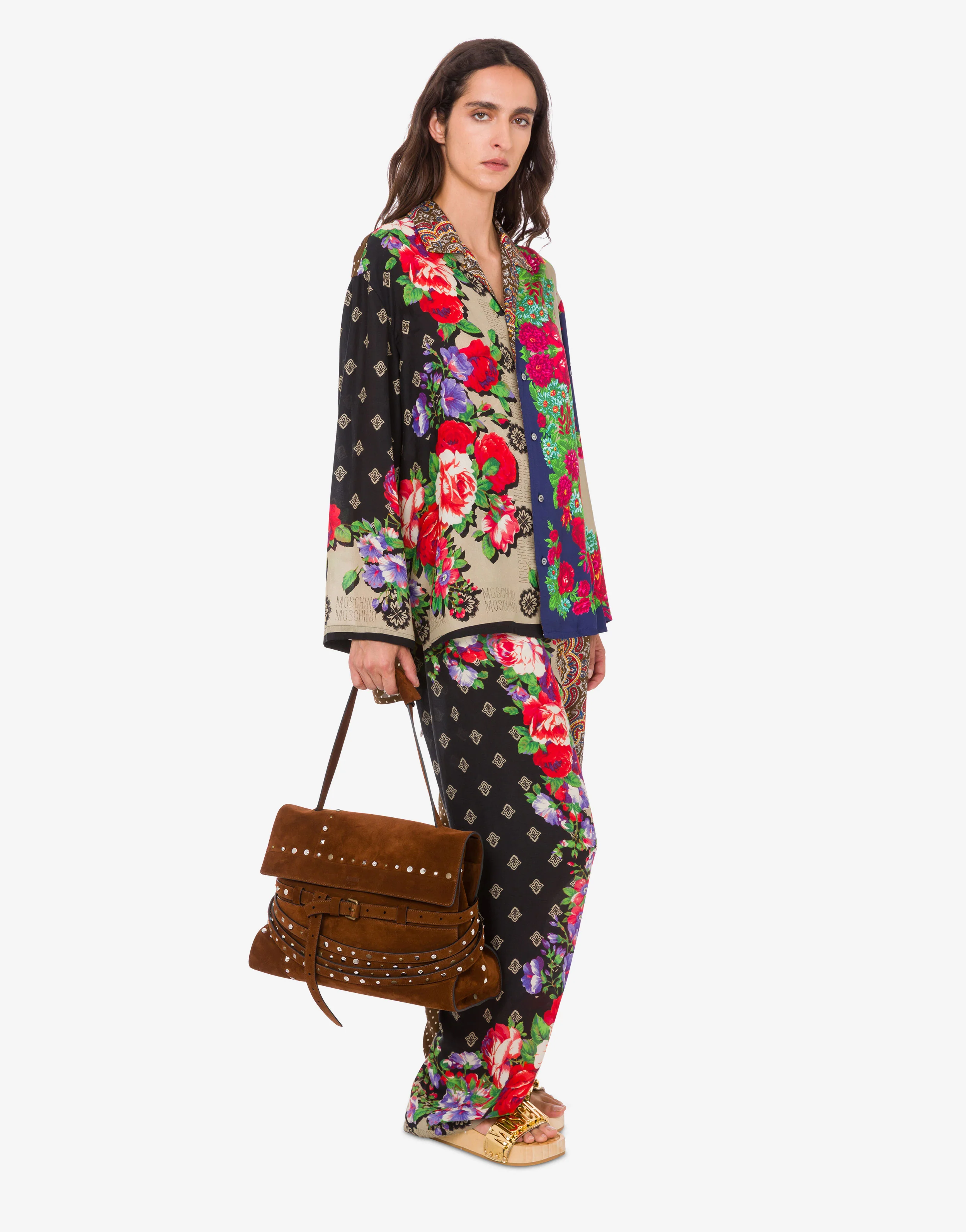 Borsa a spalla media Moschino Tie Me - Image 5
