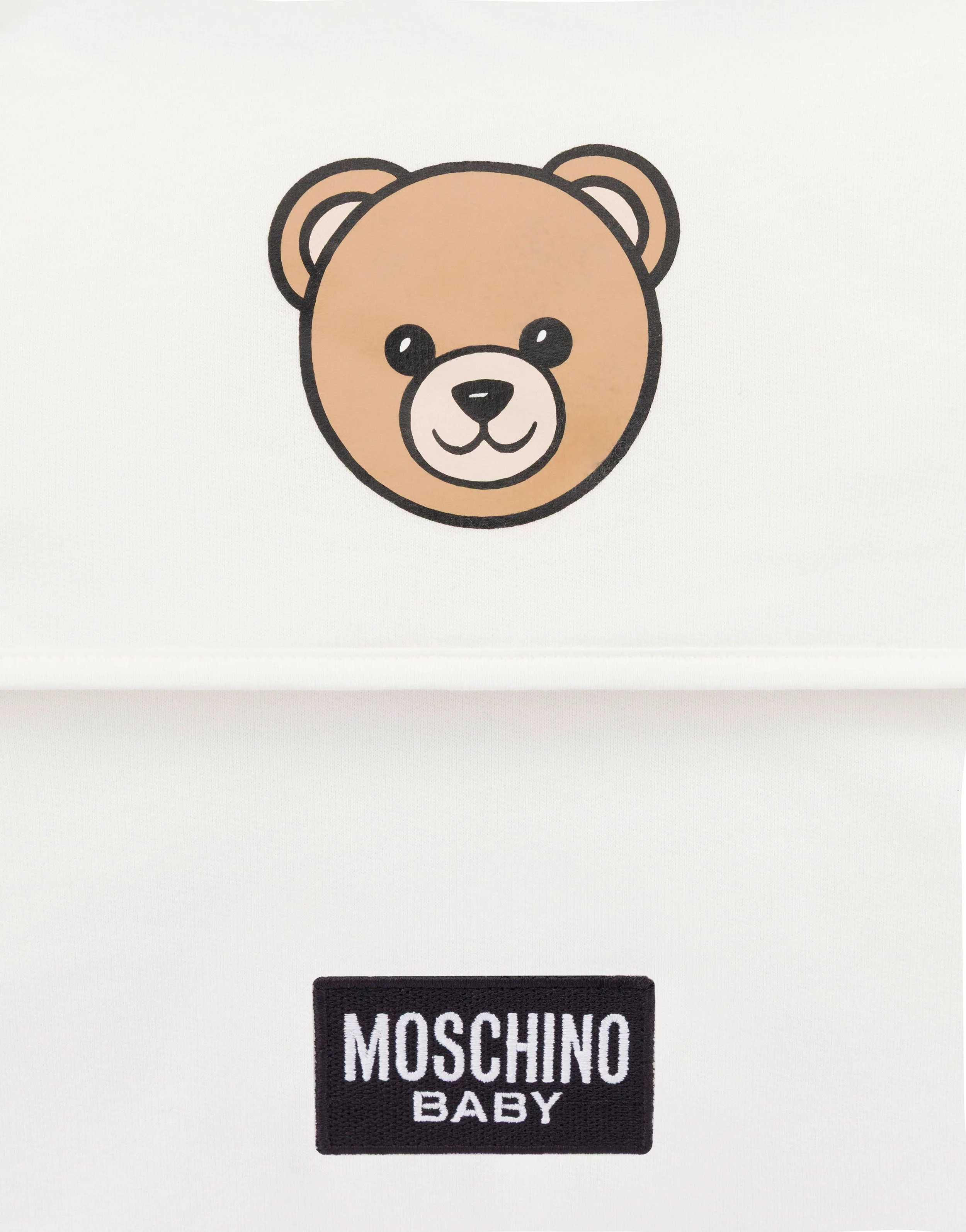 Borsa mamma in felpa di cotone Moschino Teddy Bear - Image 3