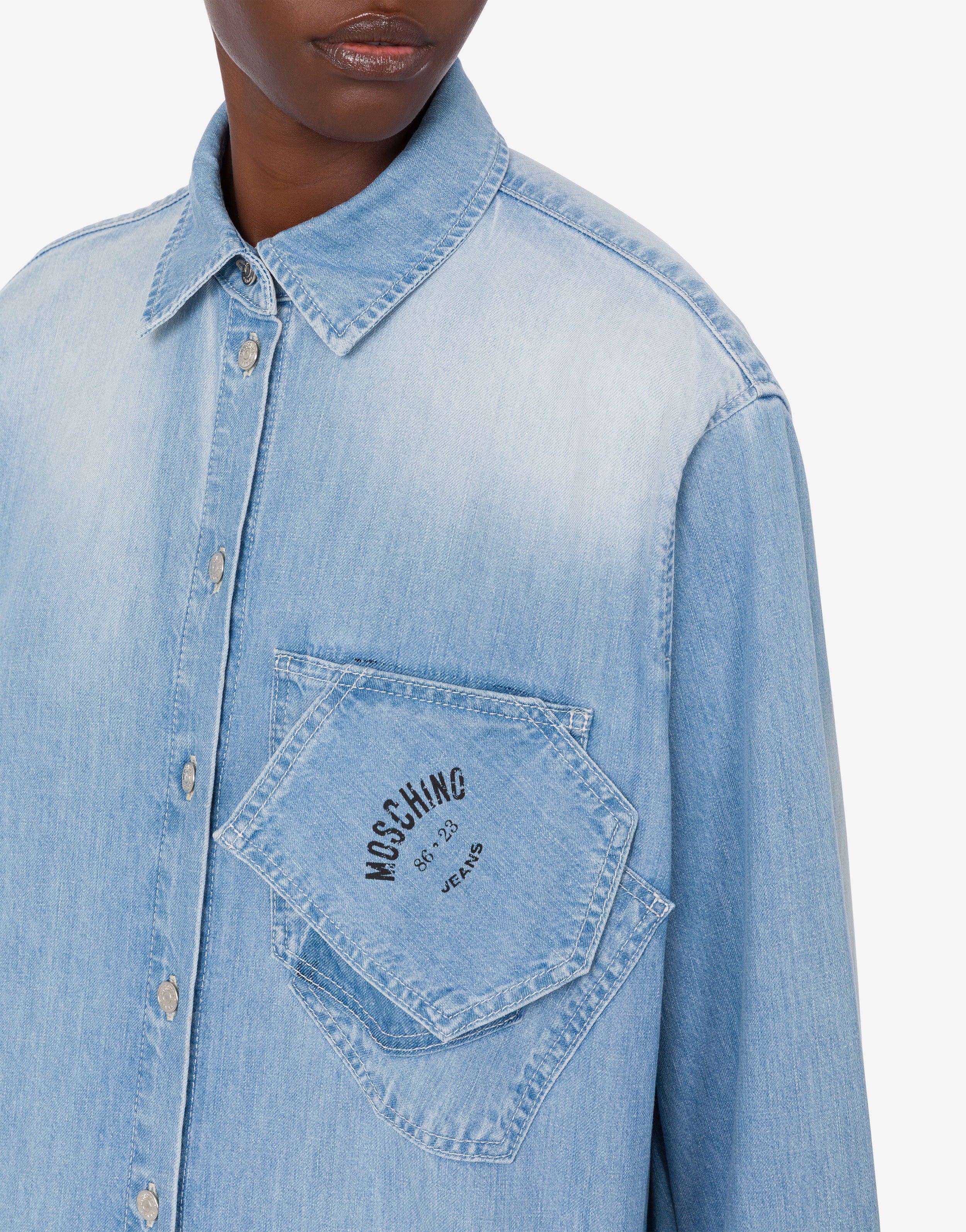 Camicia in denim leggero - Image 4
