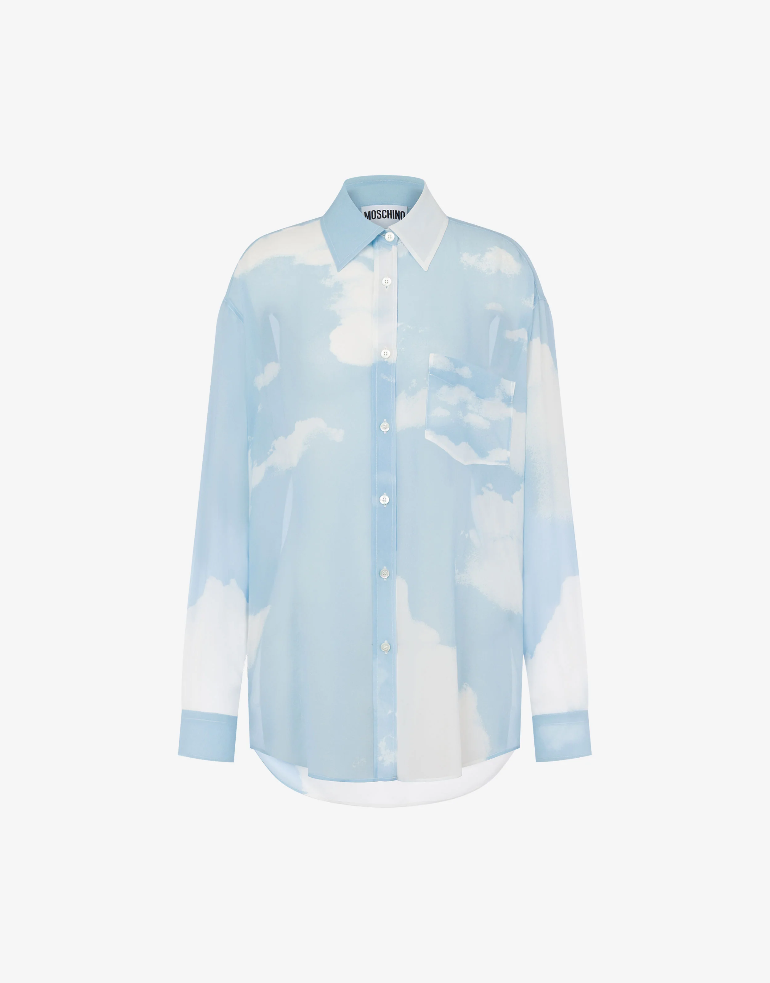 Camicia in georgette In The Cloud