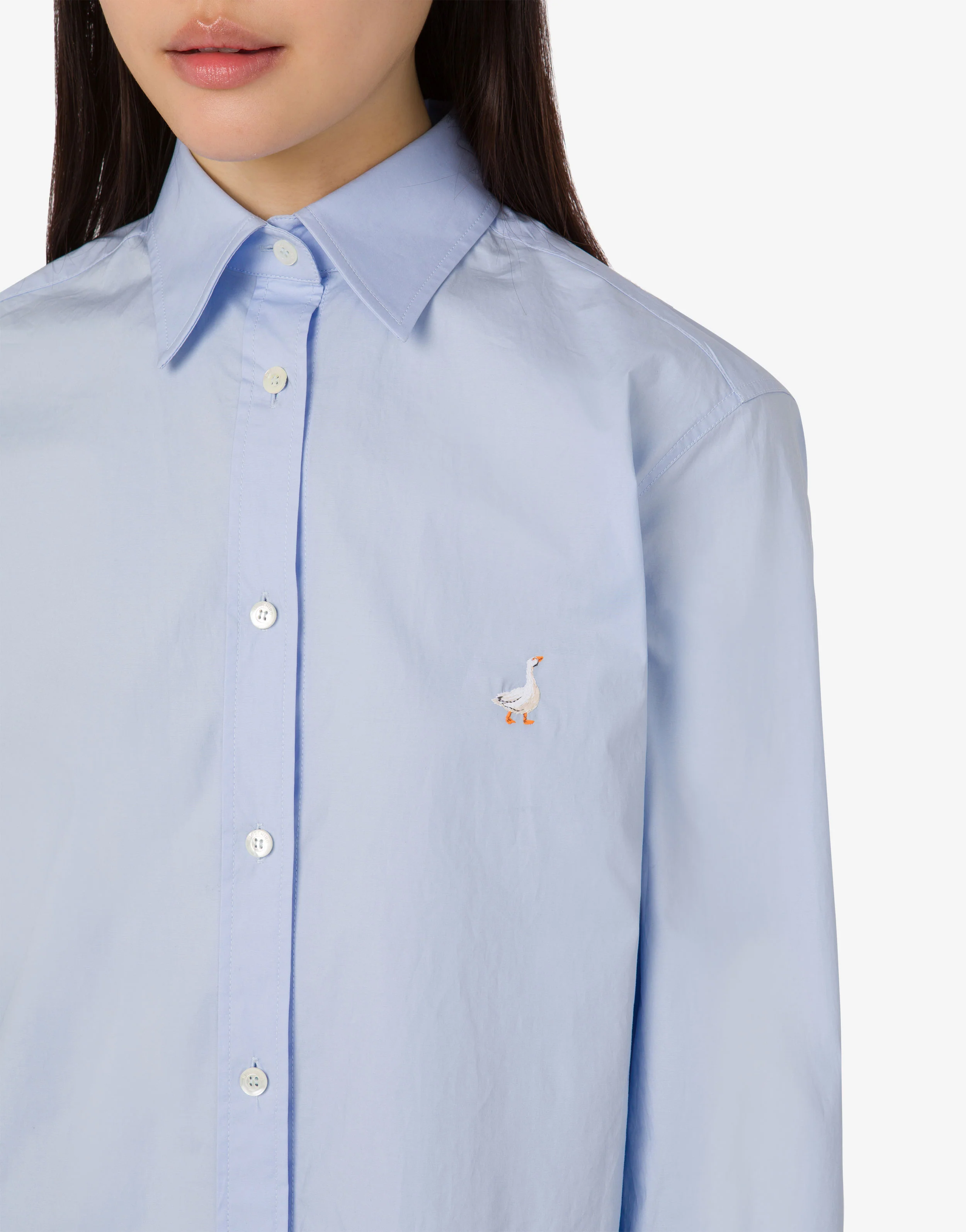 Camicia in popeline di cotone Goose - Image 2