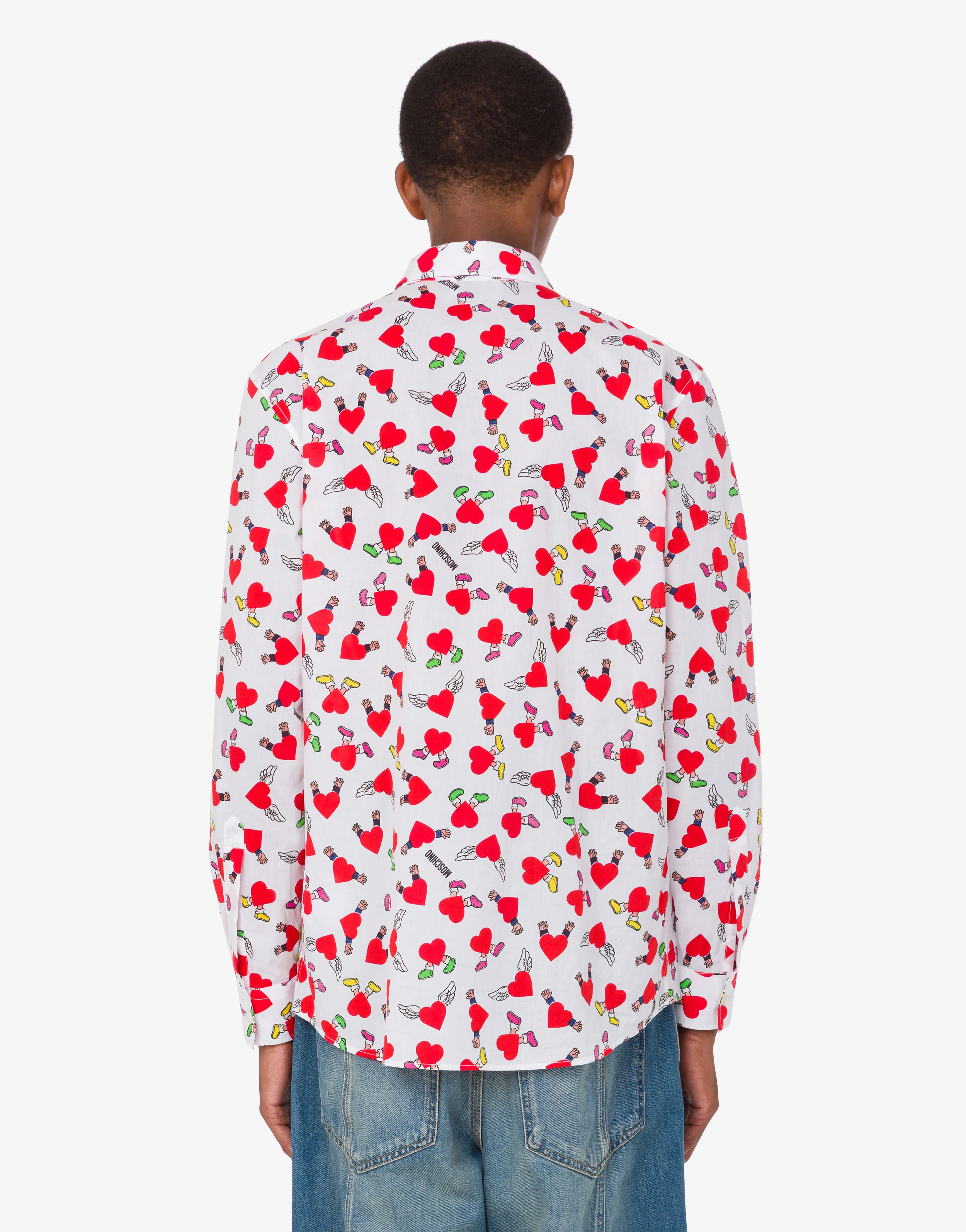 Camicia in popeline di cotone leggero stampata - Image 3