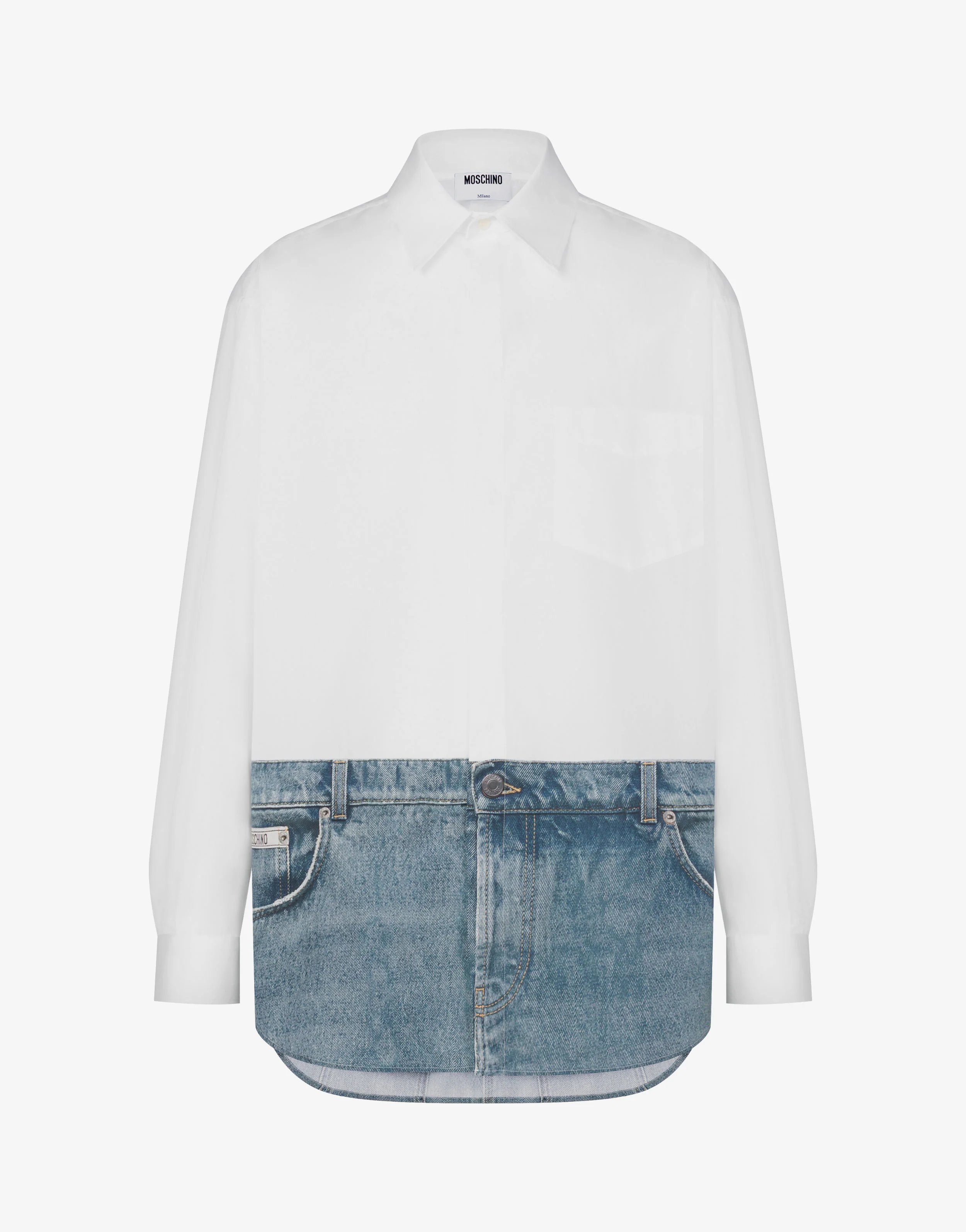 Camicia in popeline di cotone stampata - Image 5