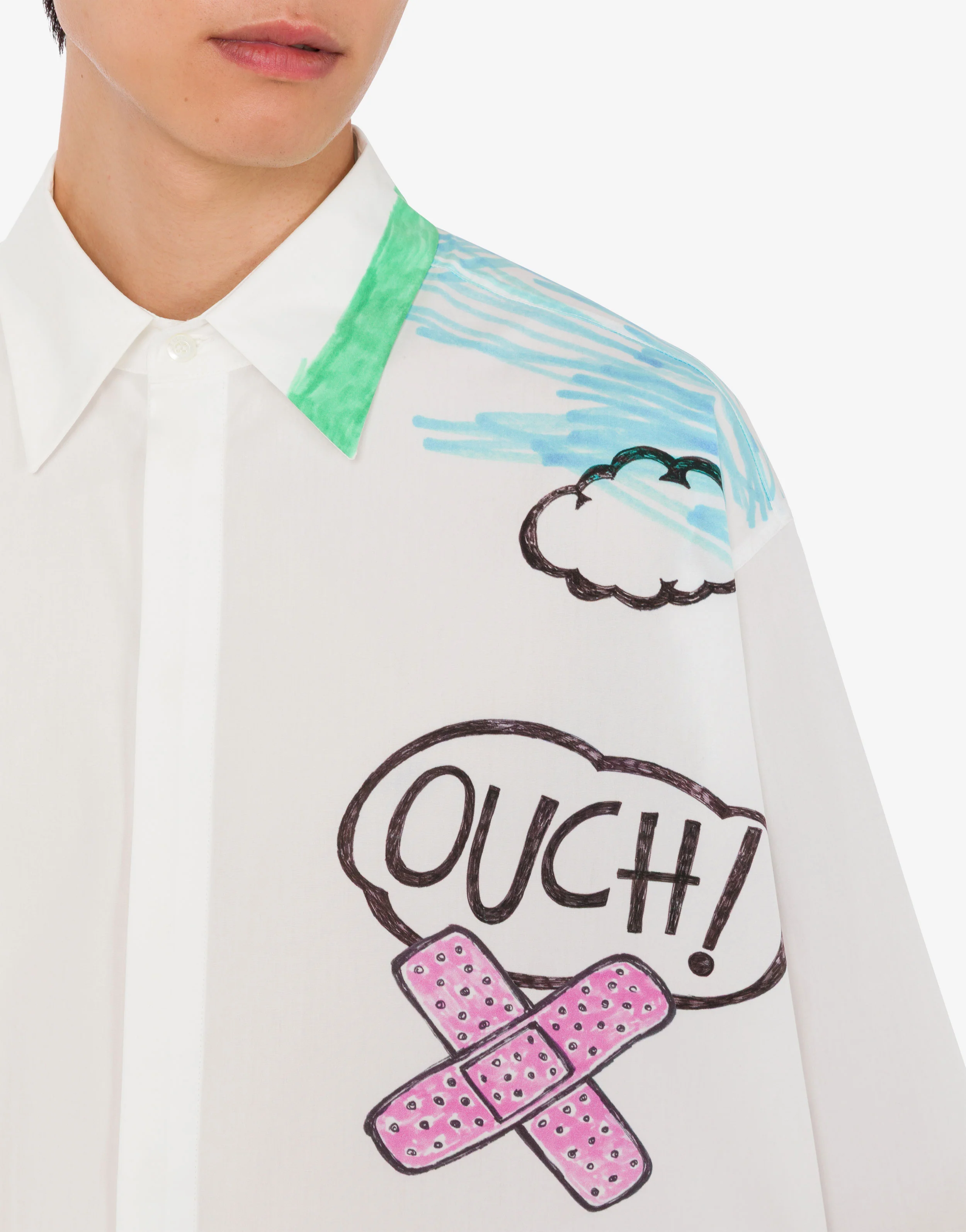 Camicia in popeline di cotone stampata - Image 3