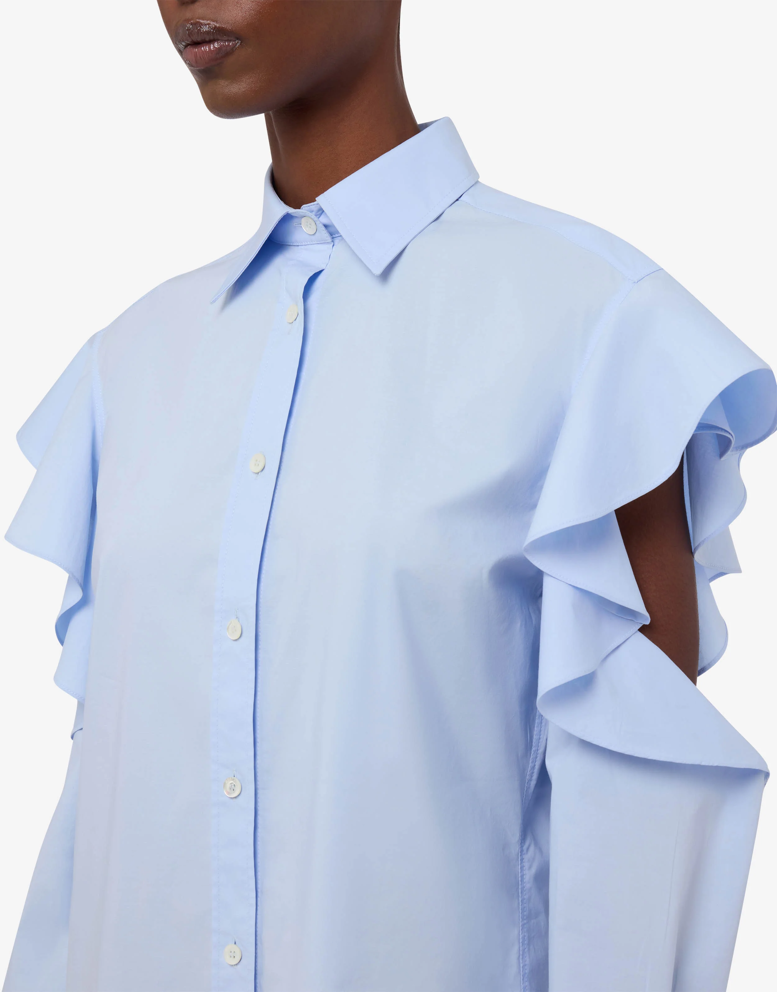 Camicia in popeline di cotone stretch - Image 3