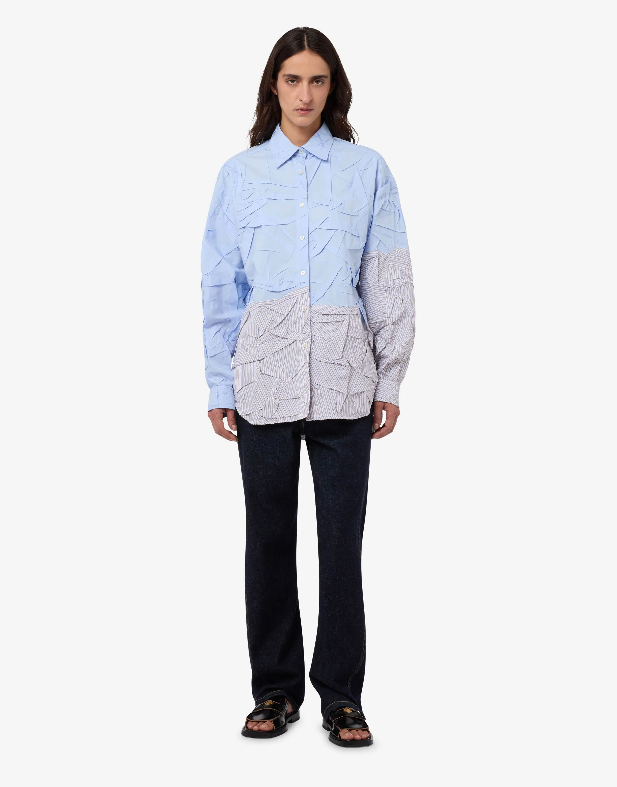 Camicia in popeline di cotone stretch - Image 4