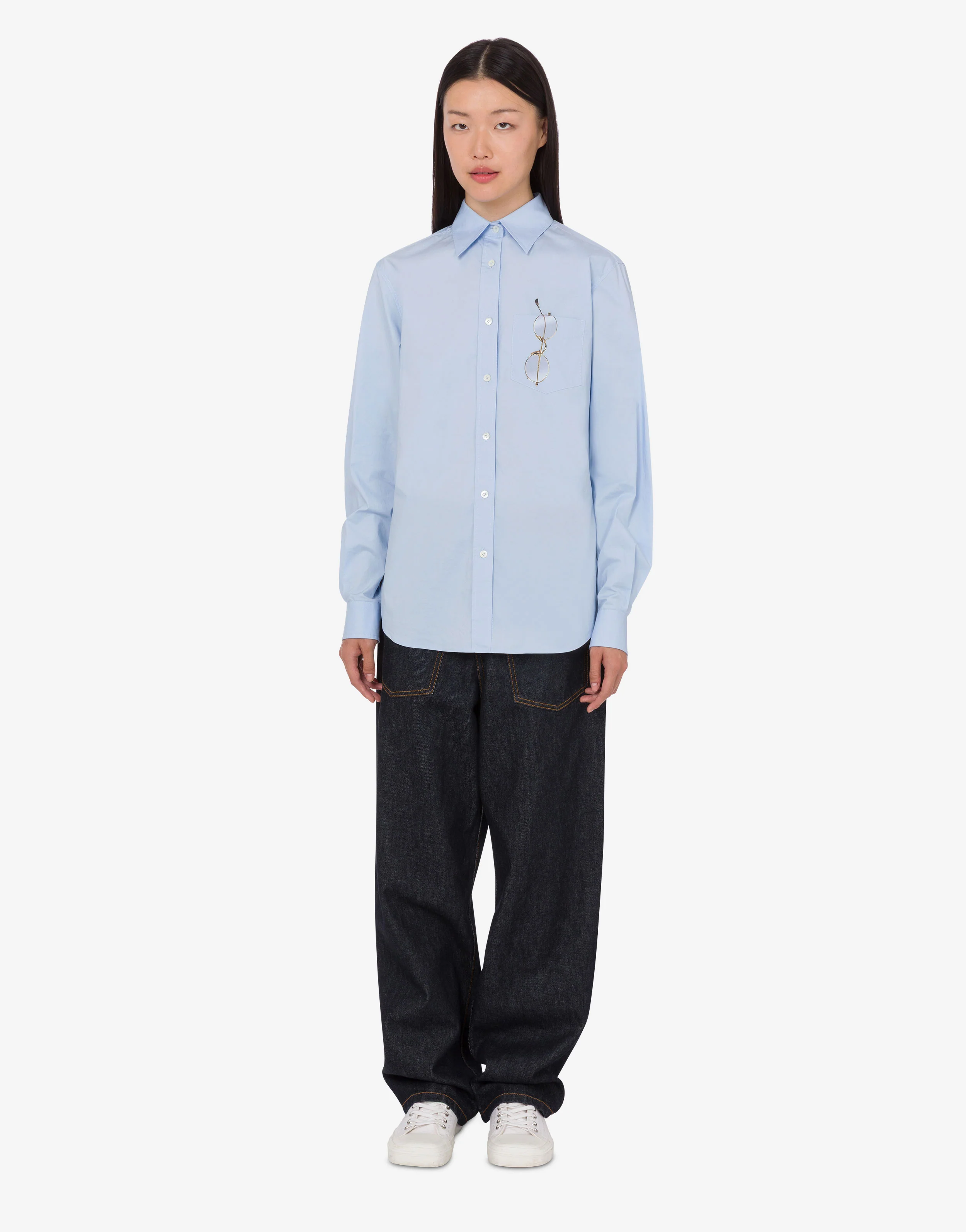 Camicia in popeline di cotone stretch stampata - Image 3