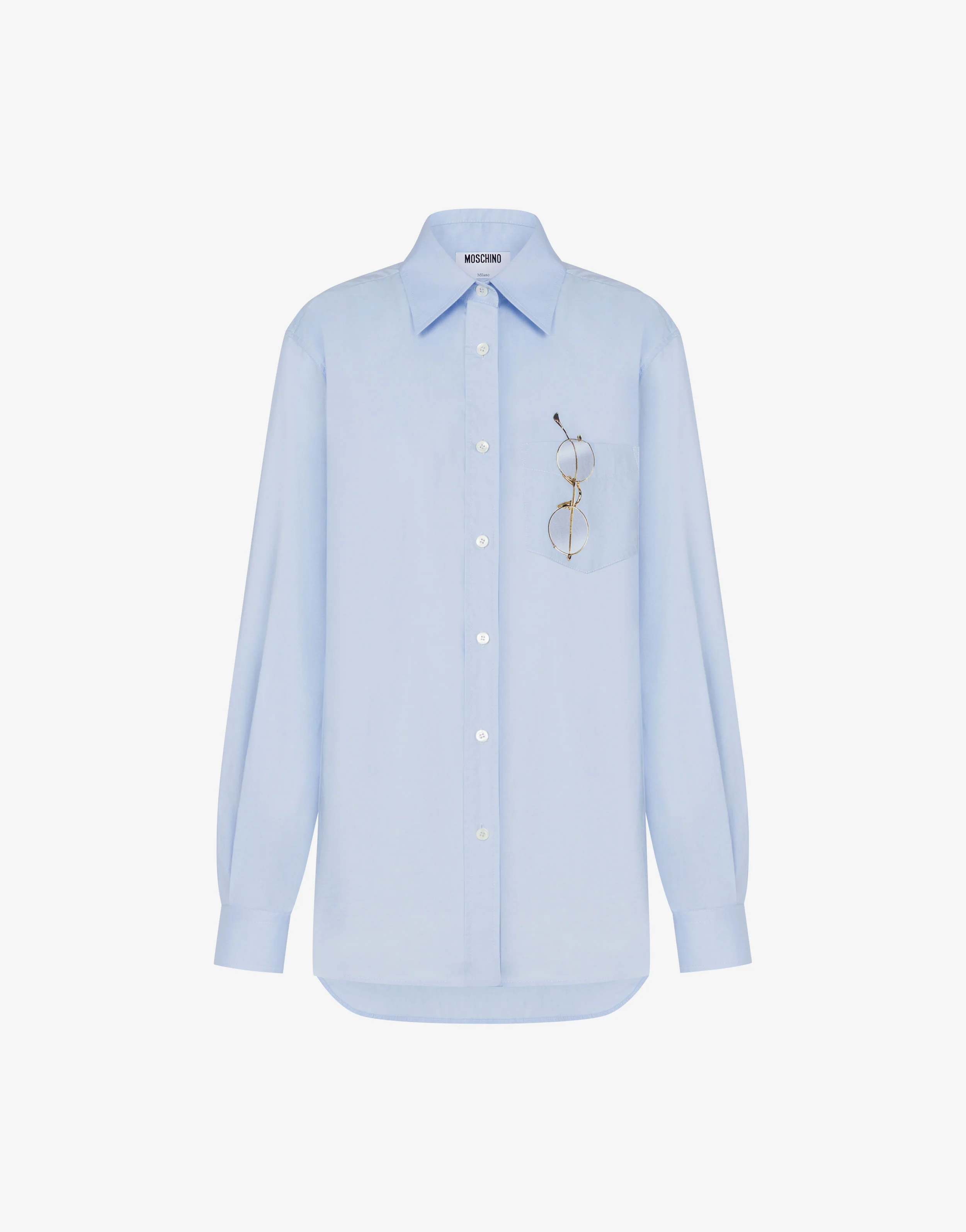 Camicia in popeline di cotone stretch stampata - Image 5