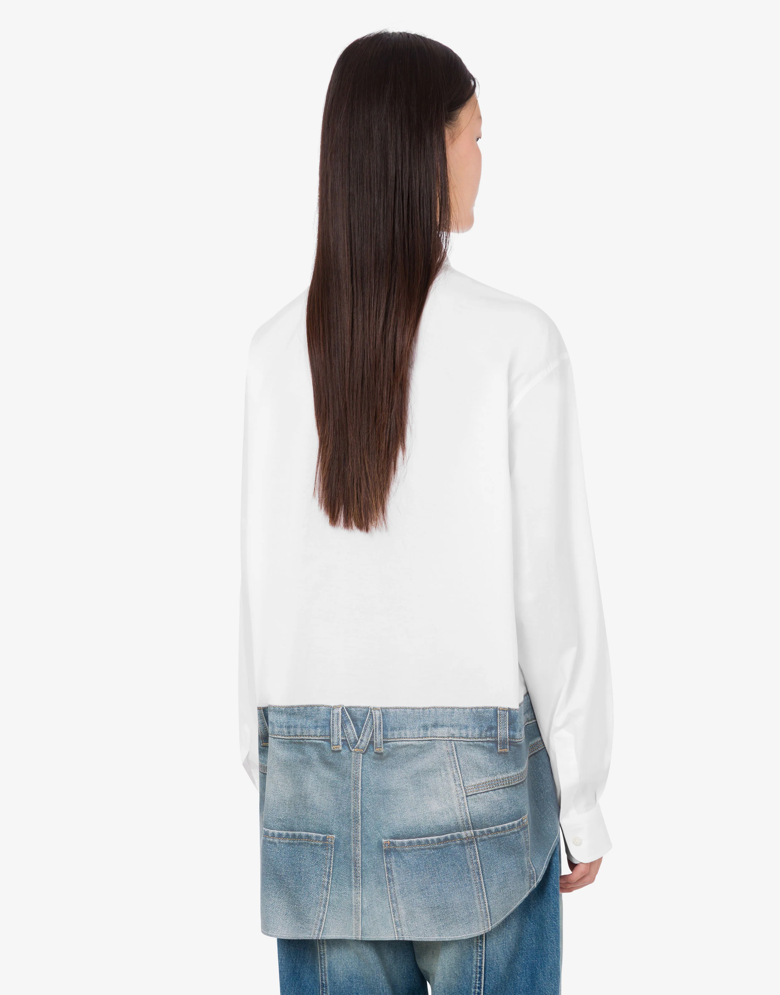 Camicia in popeline di cotone stretch stampata - Image 4