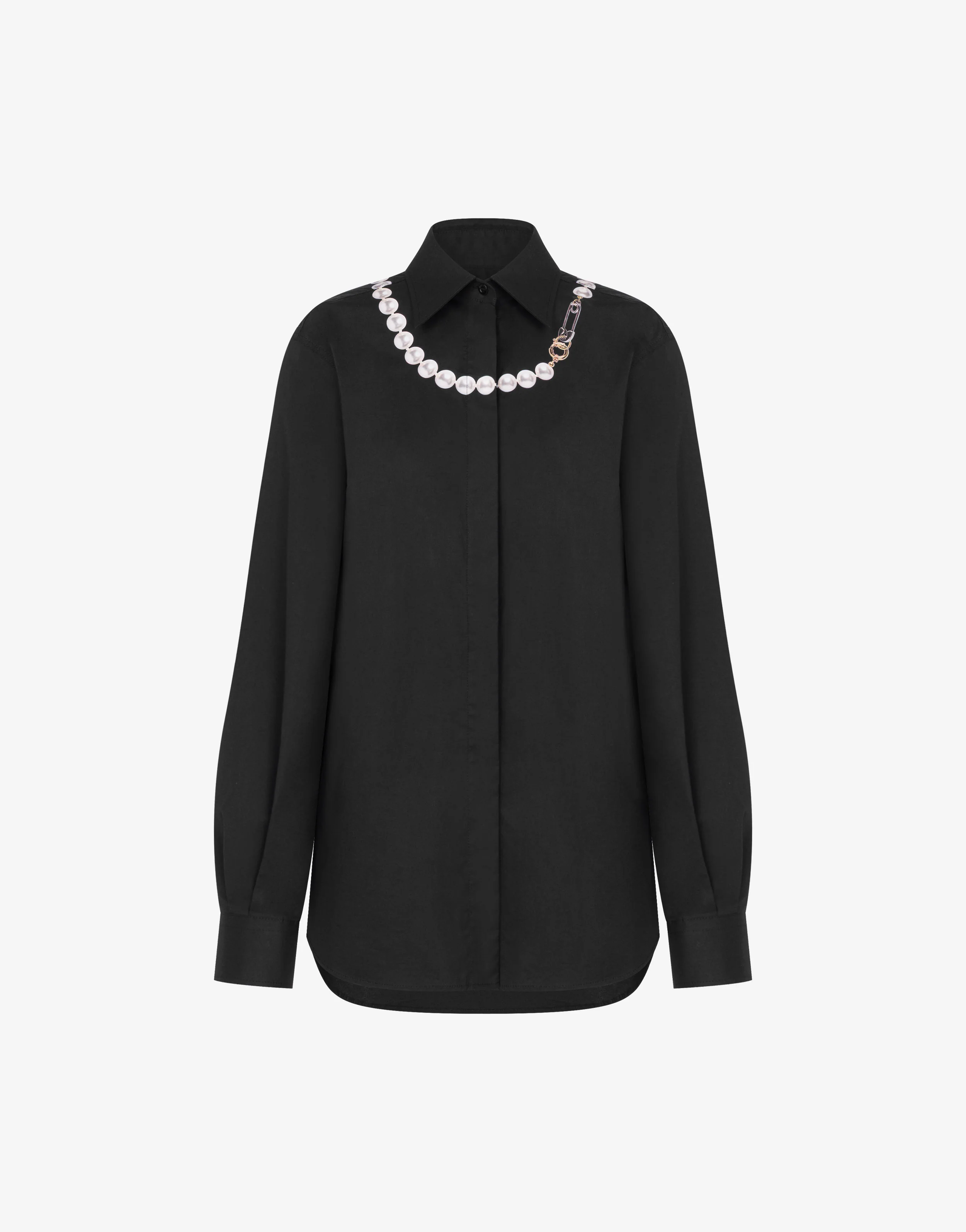 Camicia in popeline di cotone stretch stampata - Image 5