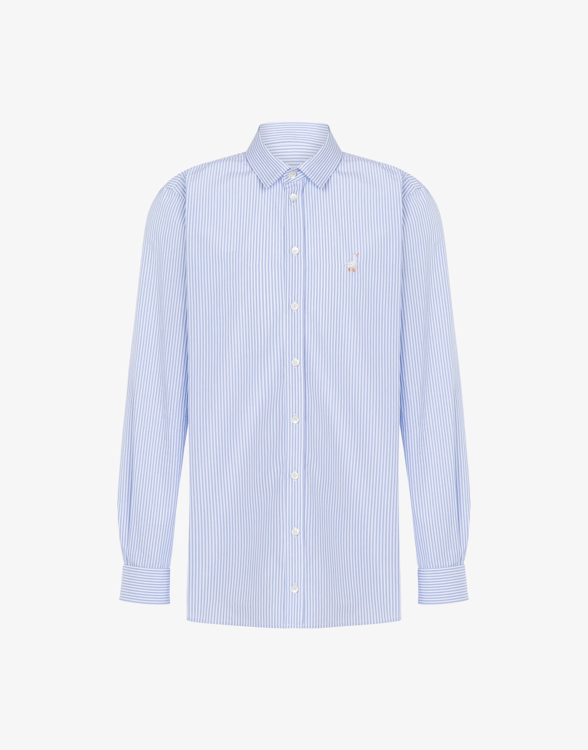 Camicia in popeline Goose Embroidery