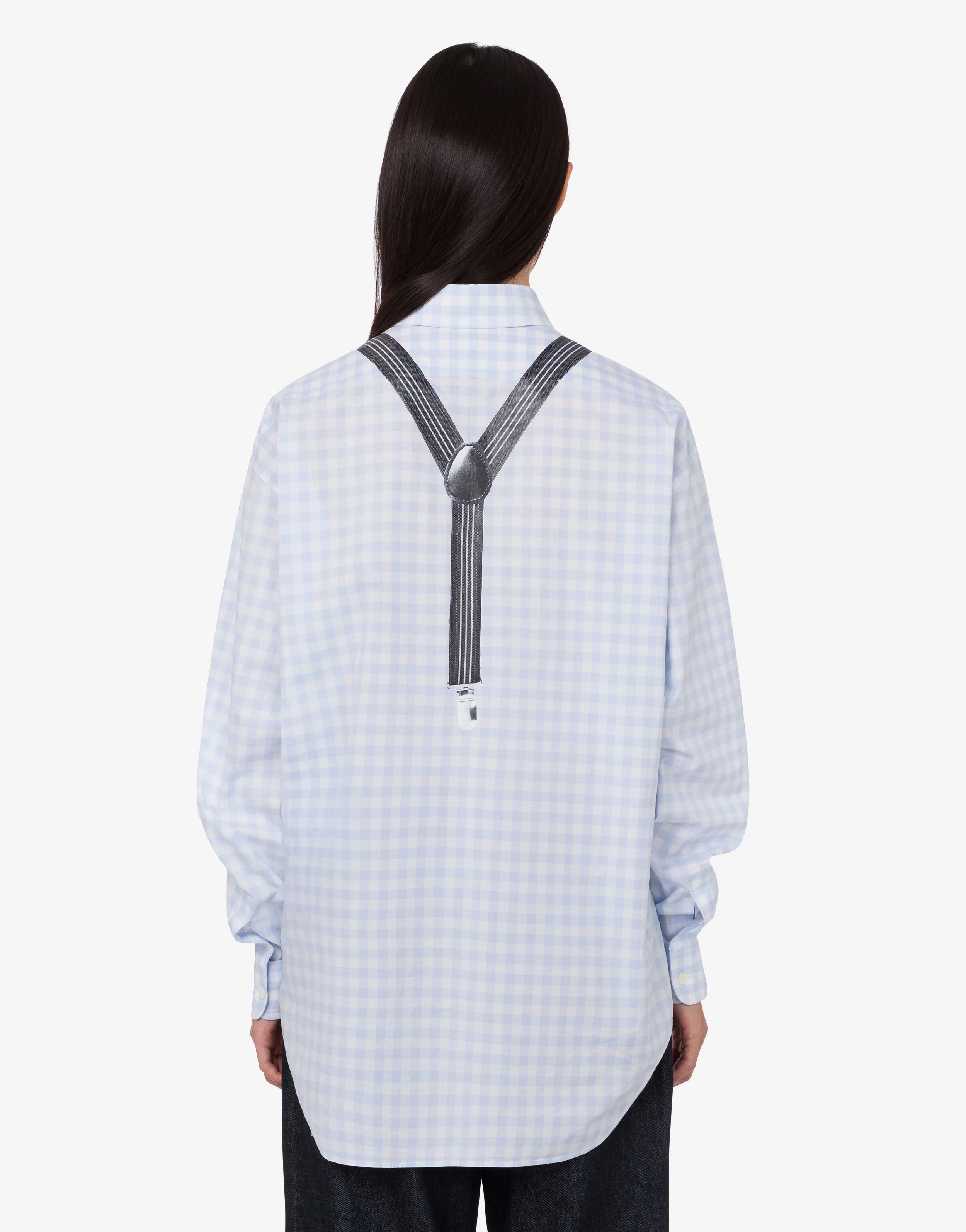 Camicia in vichy di cotone stampata - Image 4