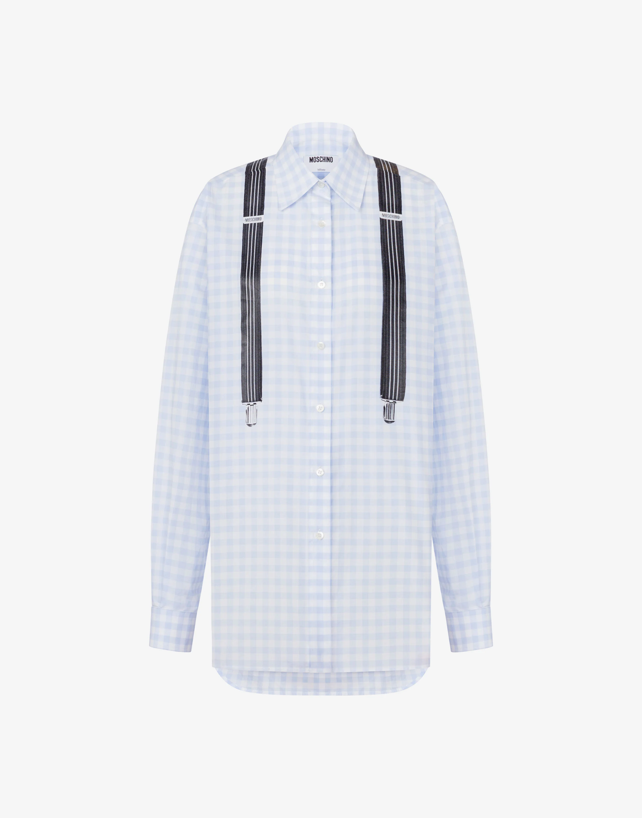 Camicia in vichy di cotone stampata - Image 5