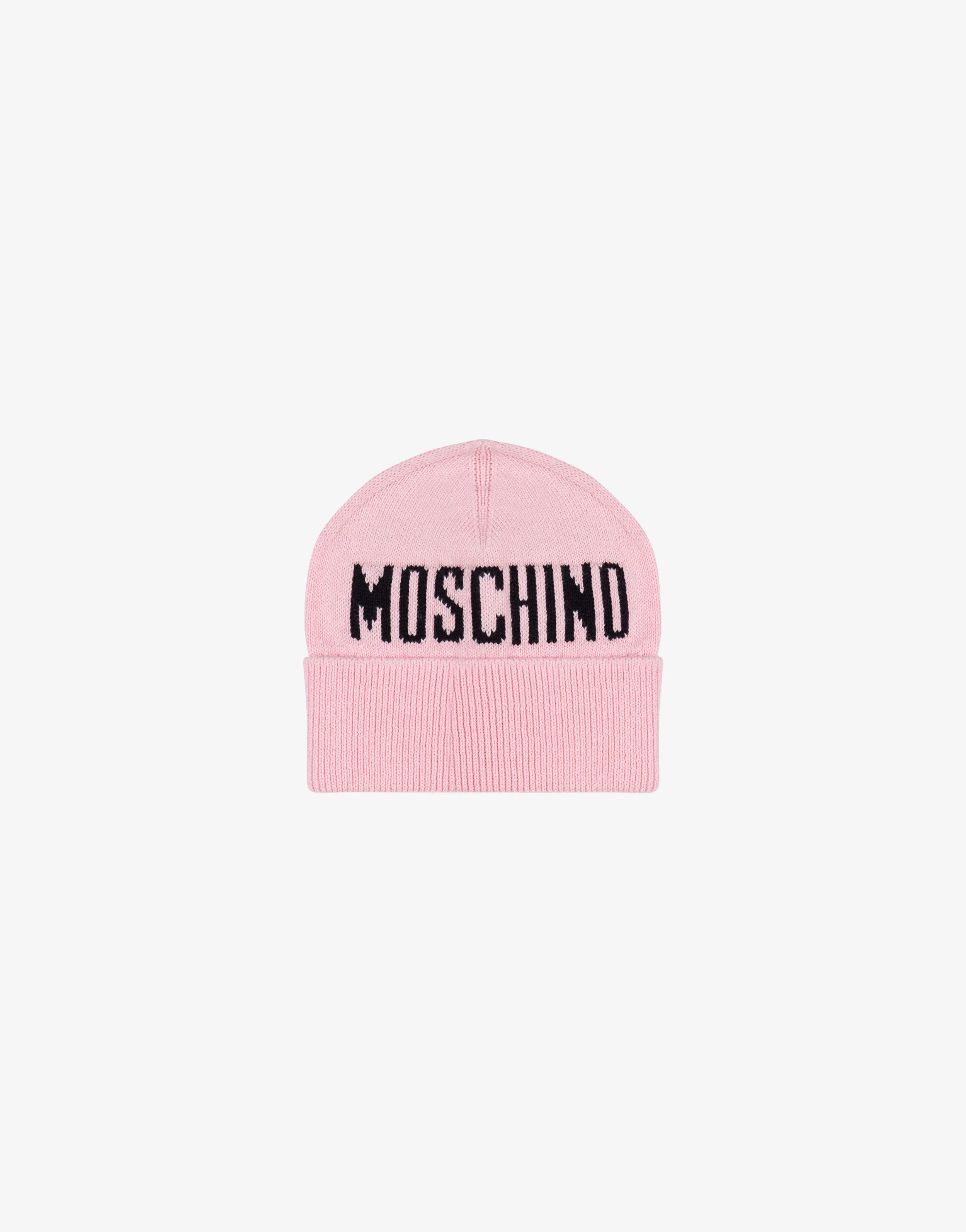 Cappello in maglia con logo
