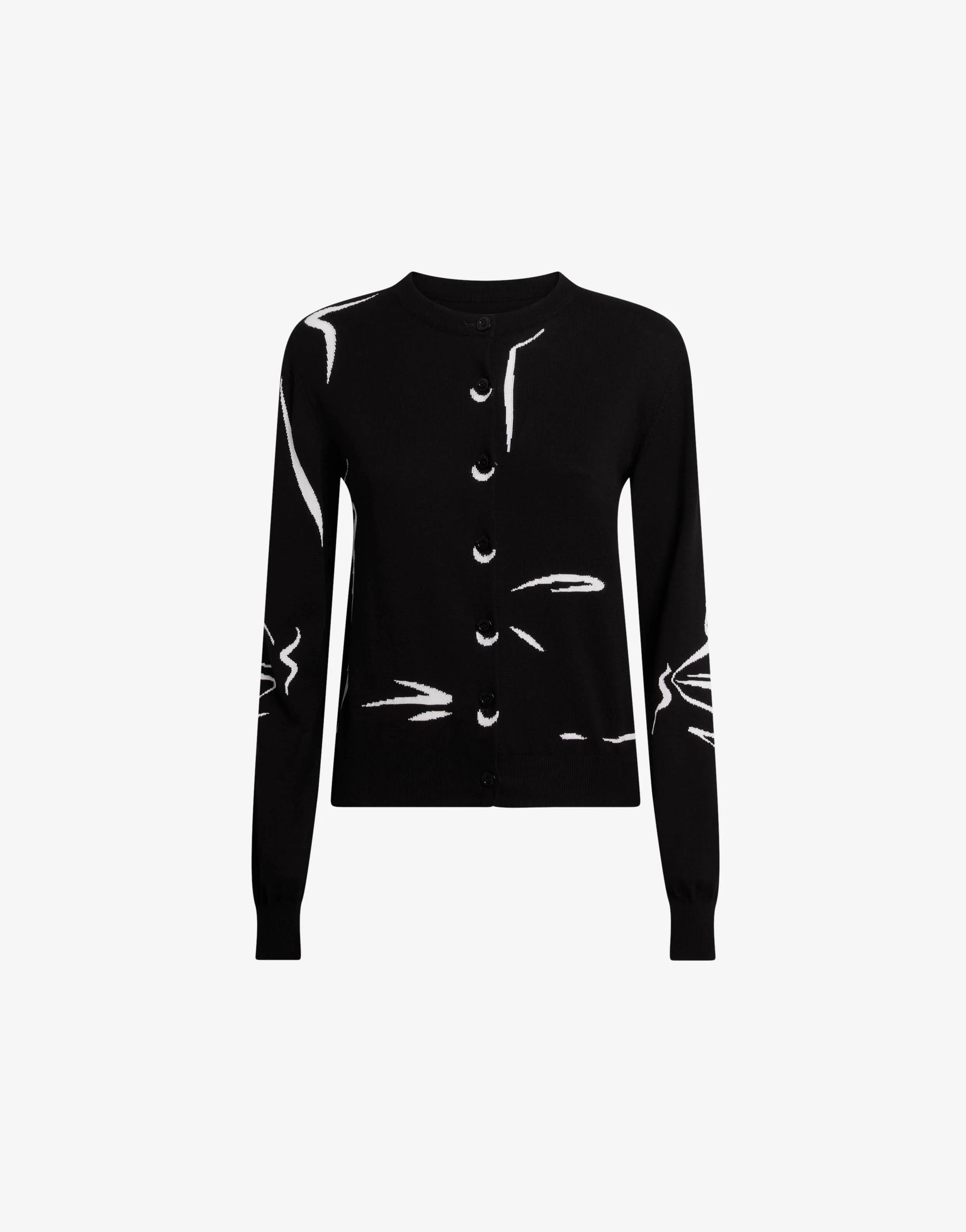 Cardigan in puro cotone intarsiato - Image 5