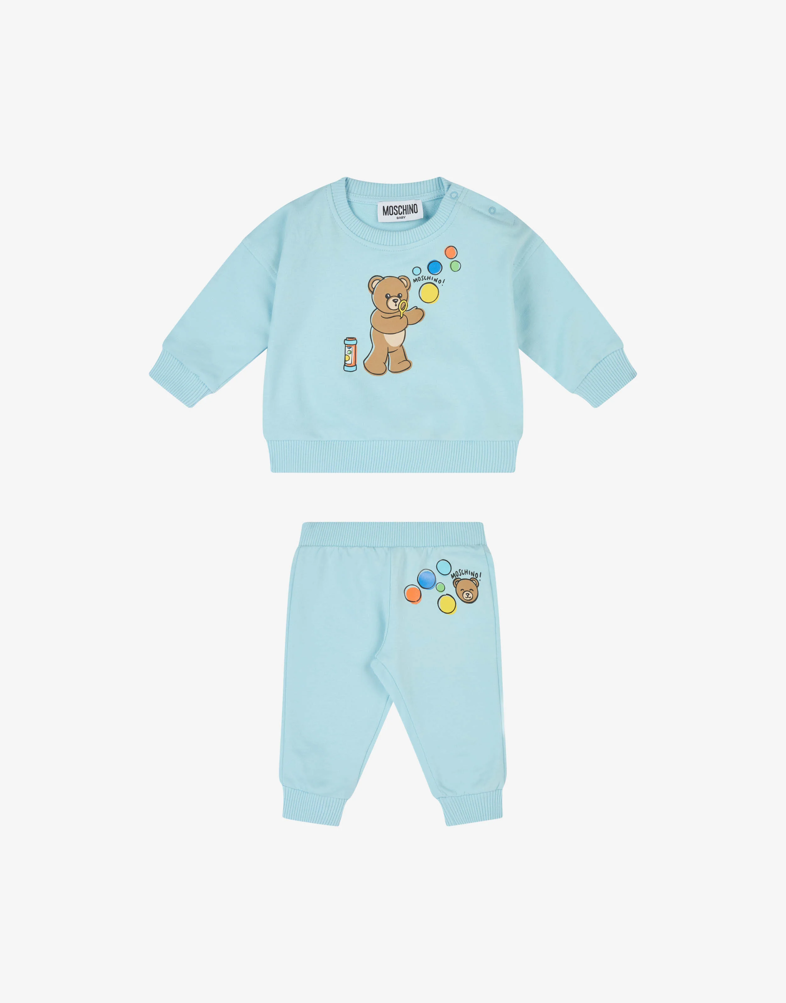 Completo in felpa di cotone Moschino Teddy Bear