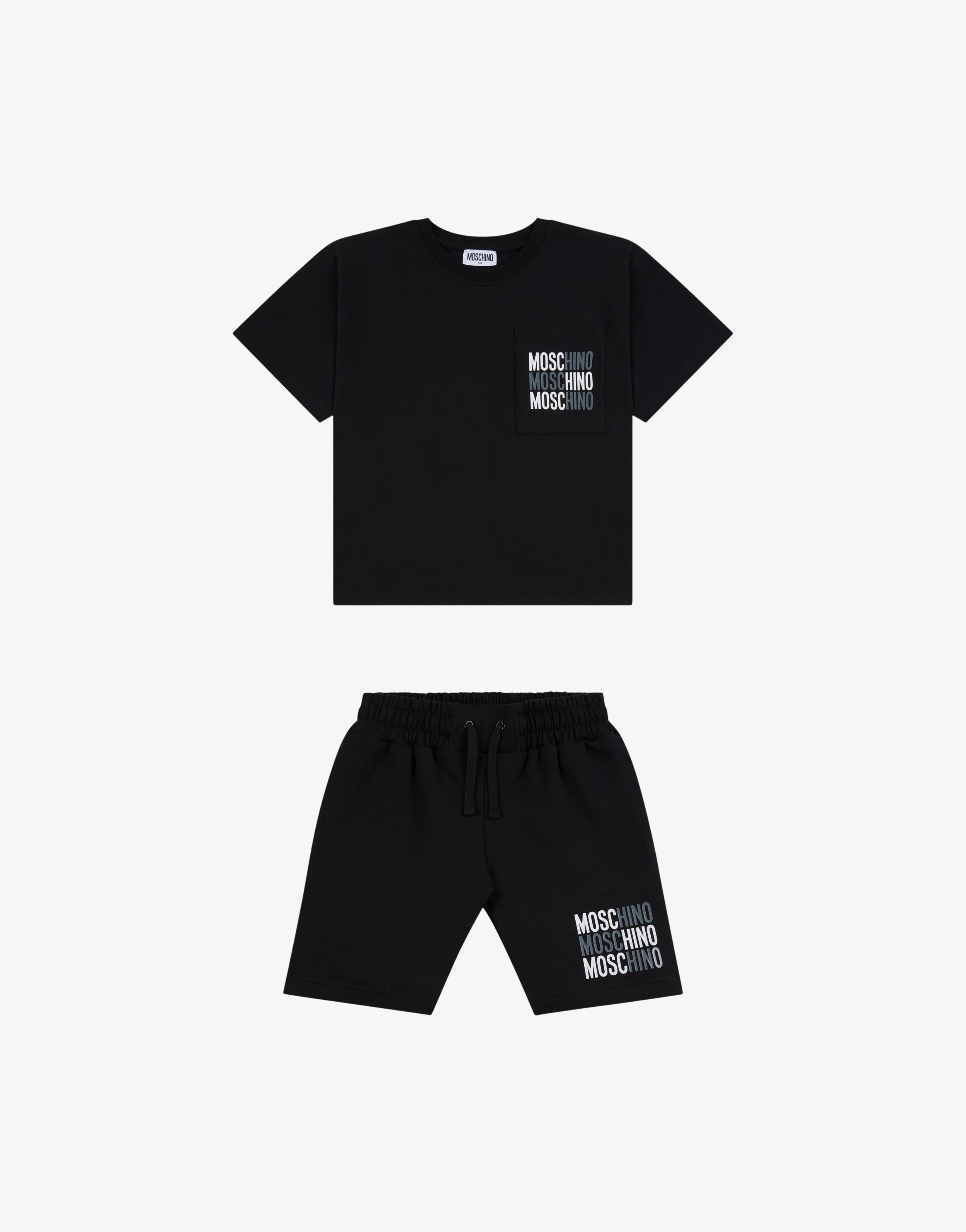 Completo maxi t-shirt e short stampati