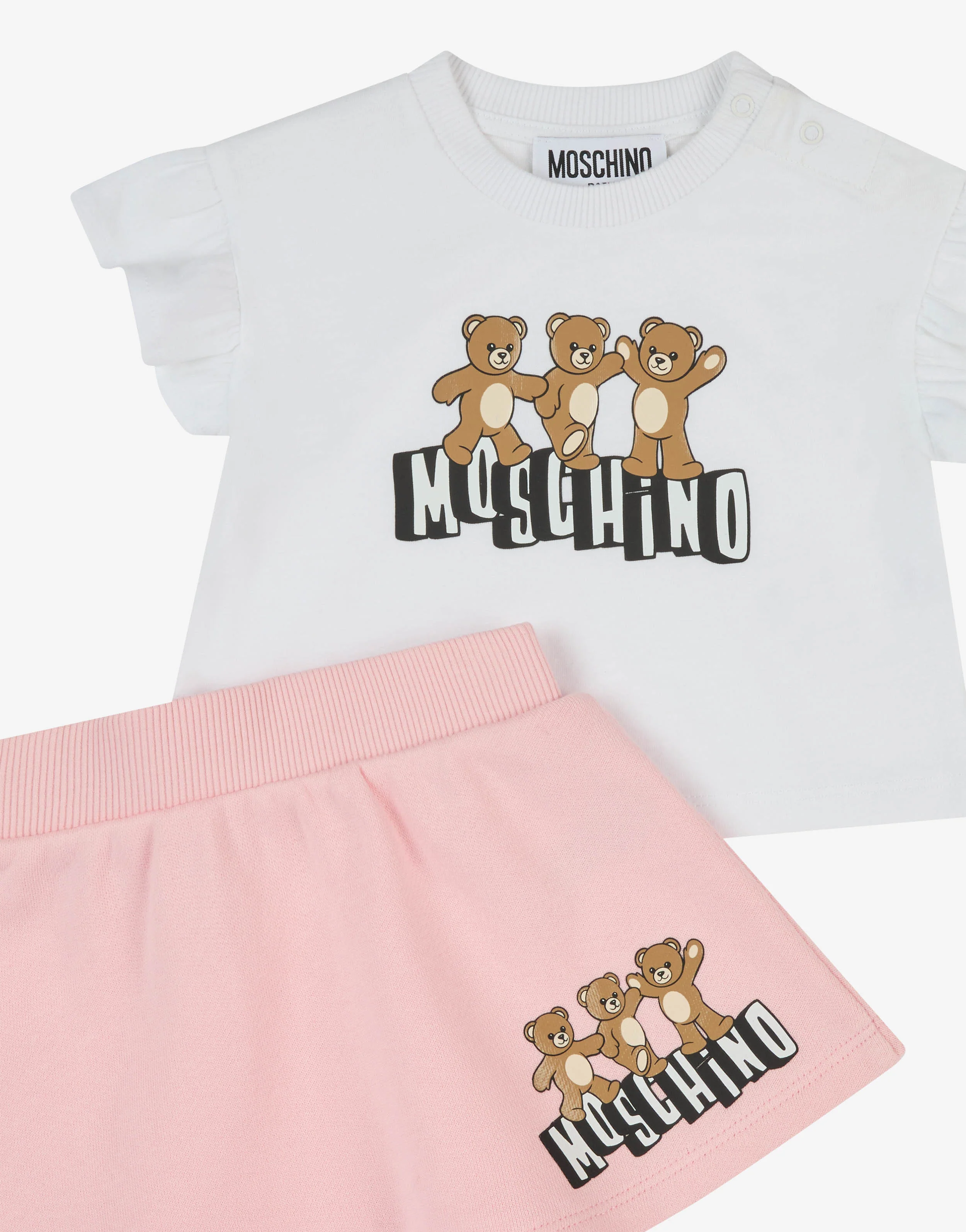 Completo t-shirt e gonna in jersey di cotone e felpa - Image 3