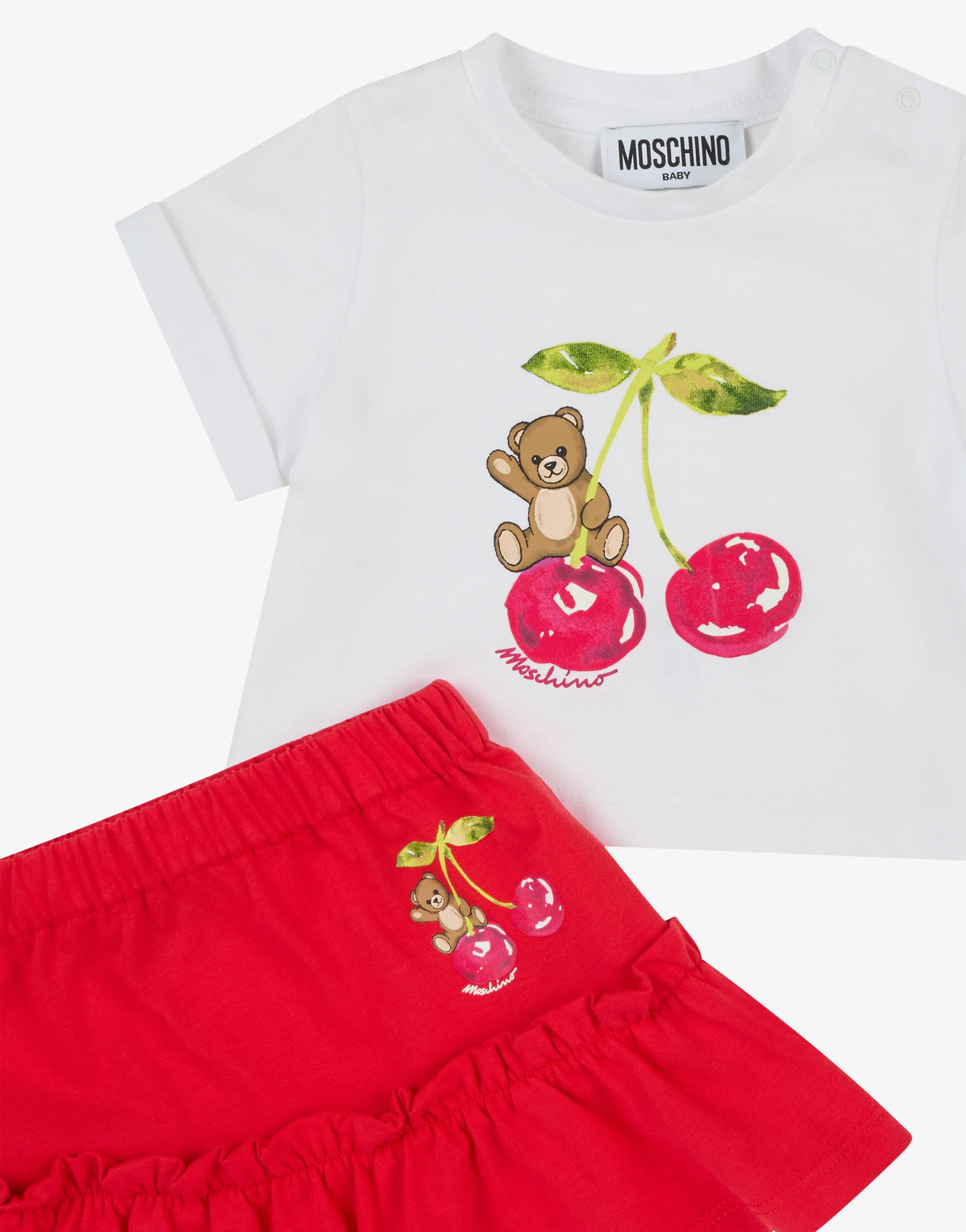 Completo t-shirt e gonna in jersey di cotone - Image 3