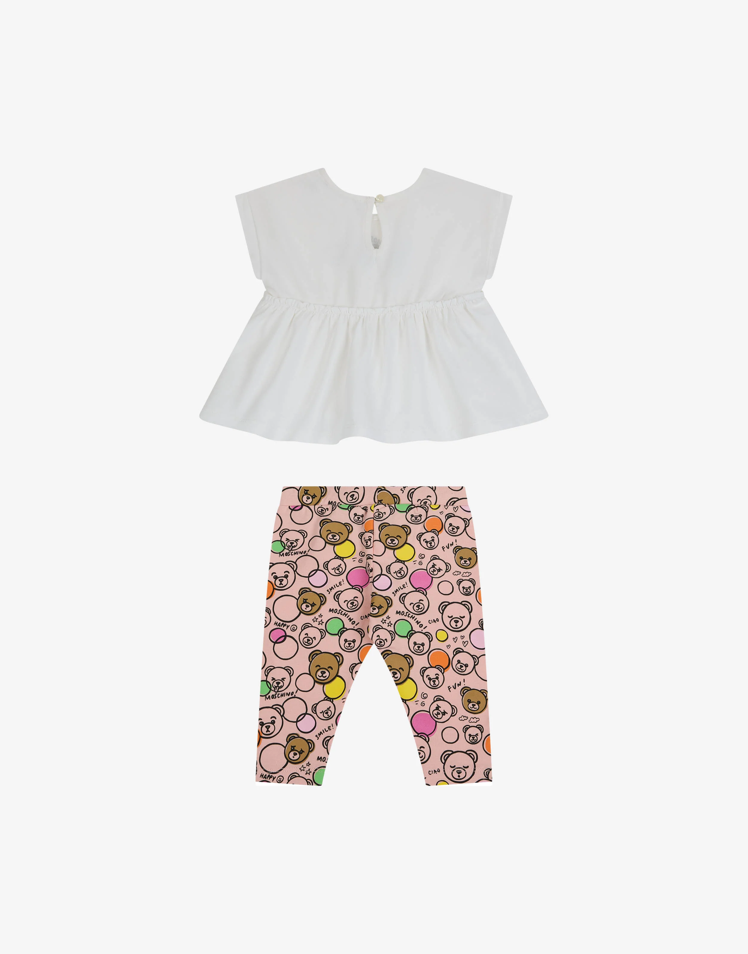 Completo t-shirt e leggings in jersey di cotone - Image 2