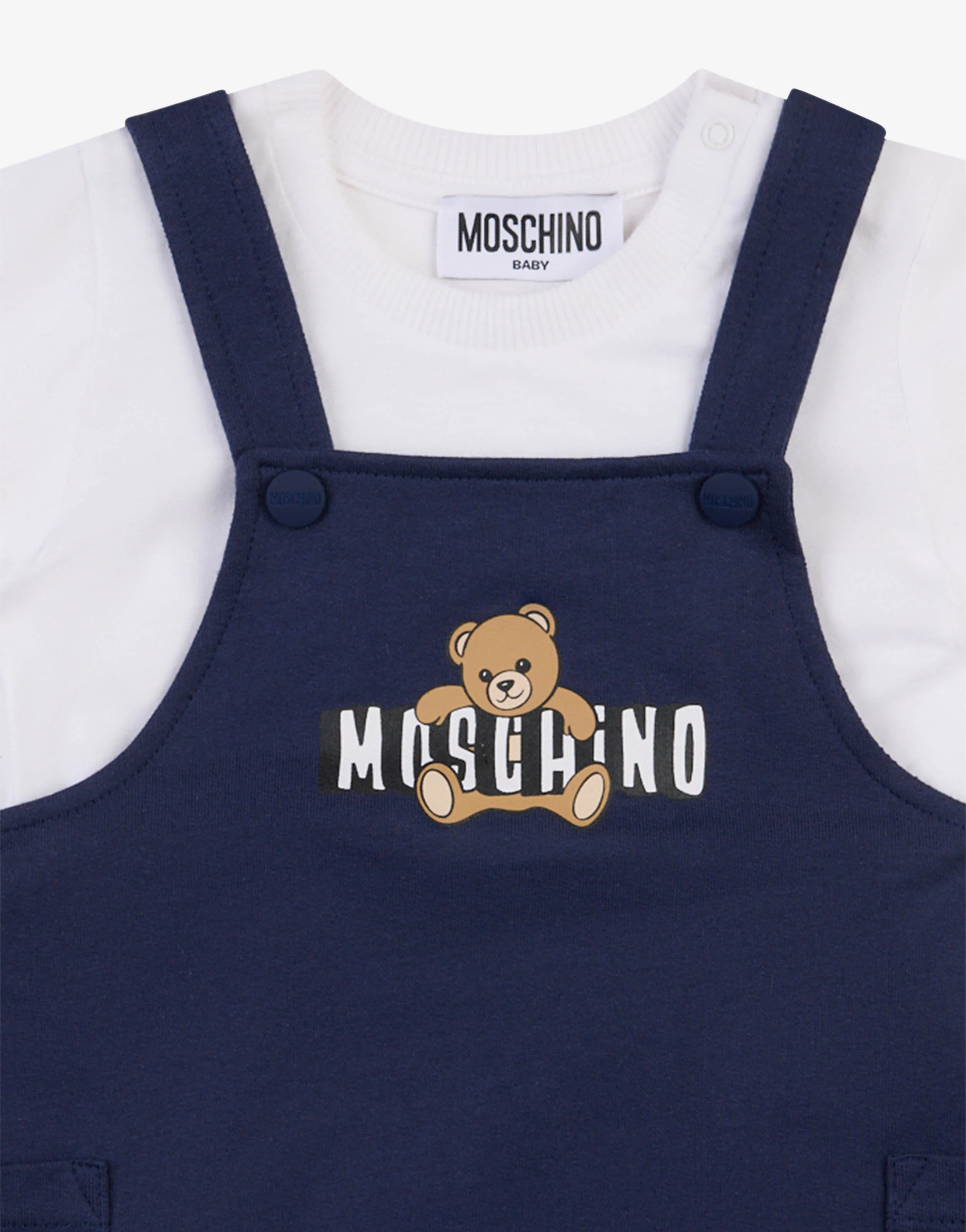 Completo t-shirt e salopette Moschino Teddy Bear - Image 3