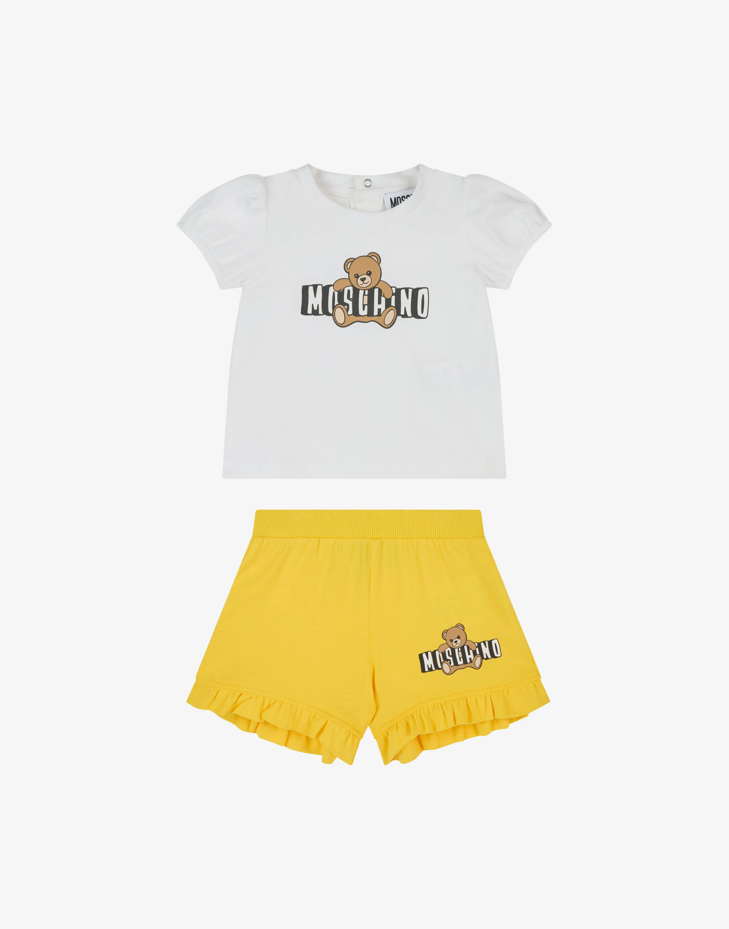 Completo t-shirt e short in jersey di cotone