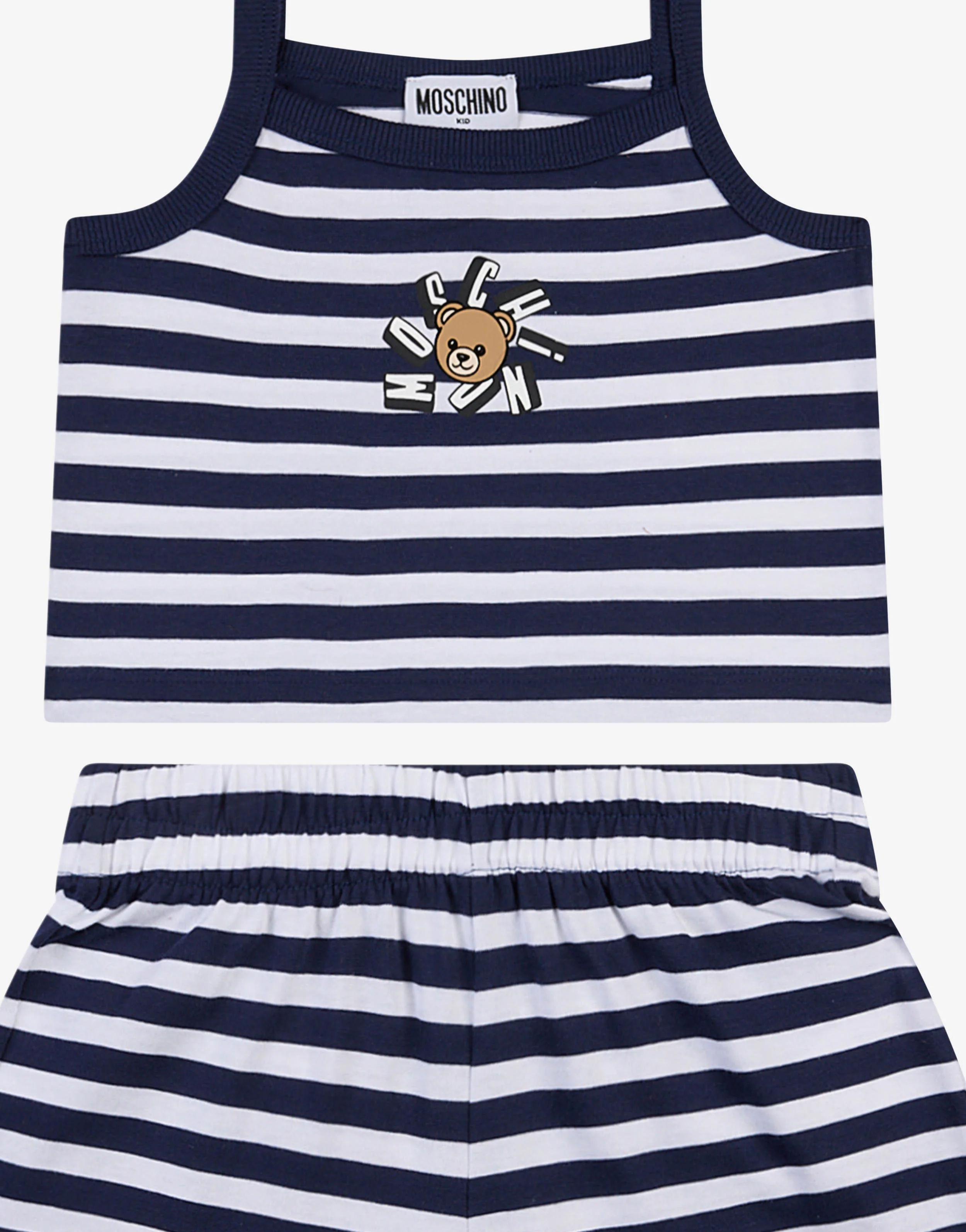 Completo top e short in jersey di cotone Moschino Teddy Bear - Image 3