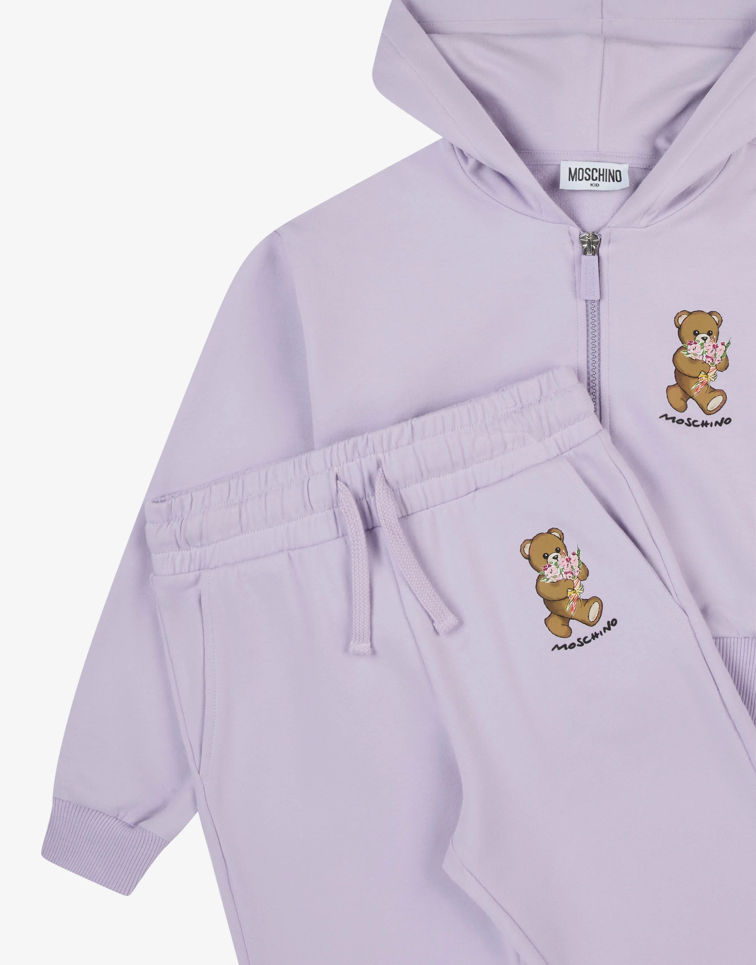Completo tuta in felpa di cotone Moschino Teddy Bear - Image 3