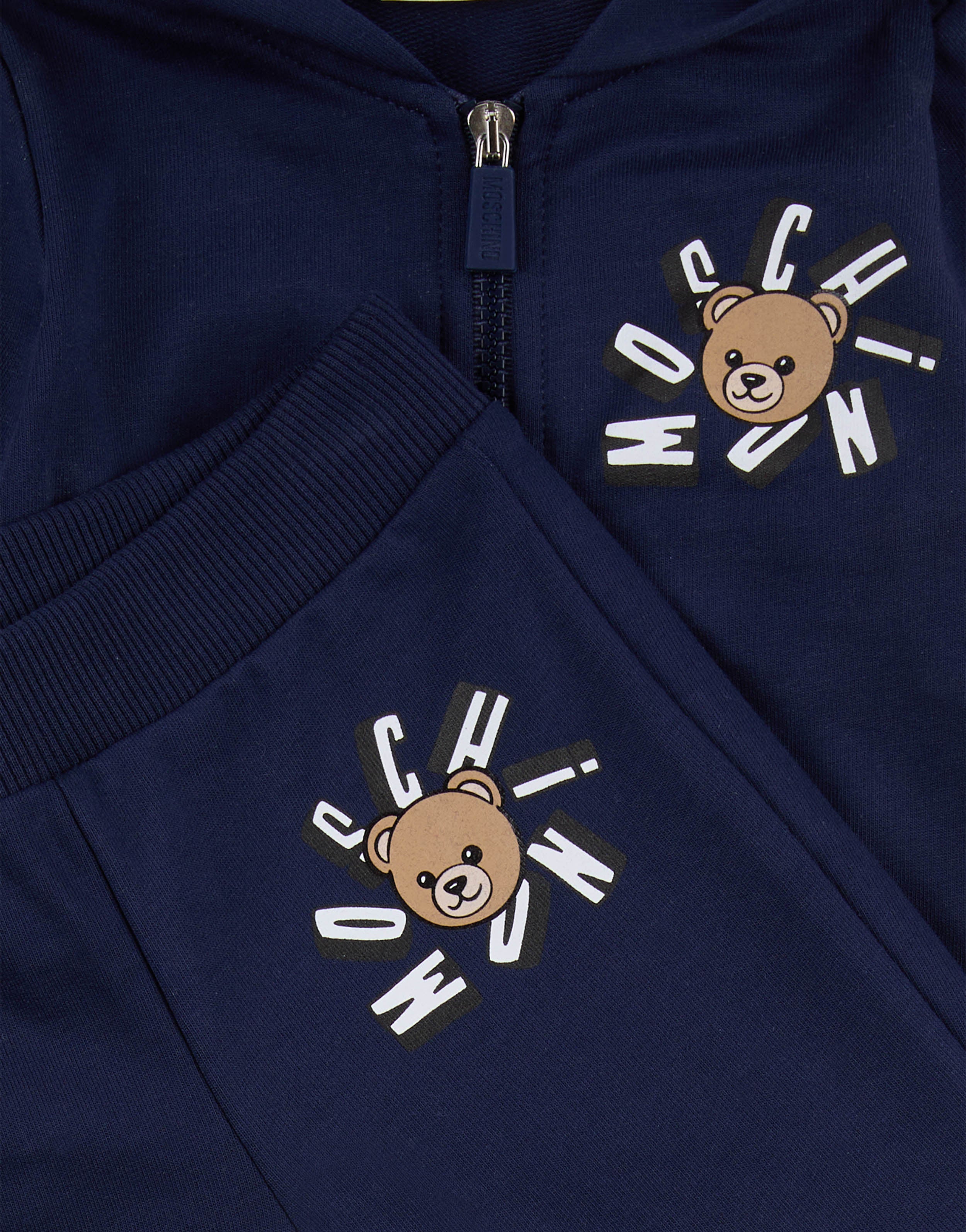Completo tuta in felpa di cotone Moschino Teddy Bear - Image 3