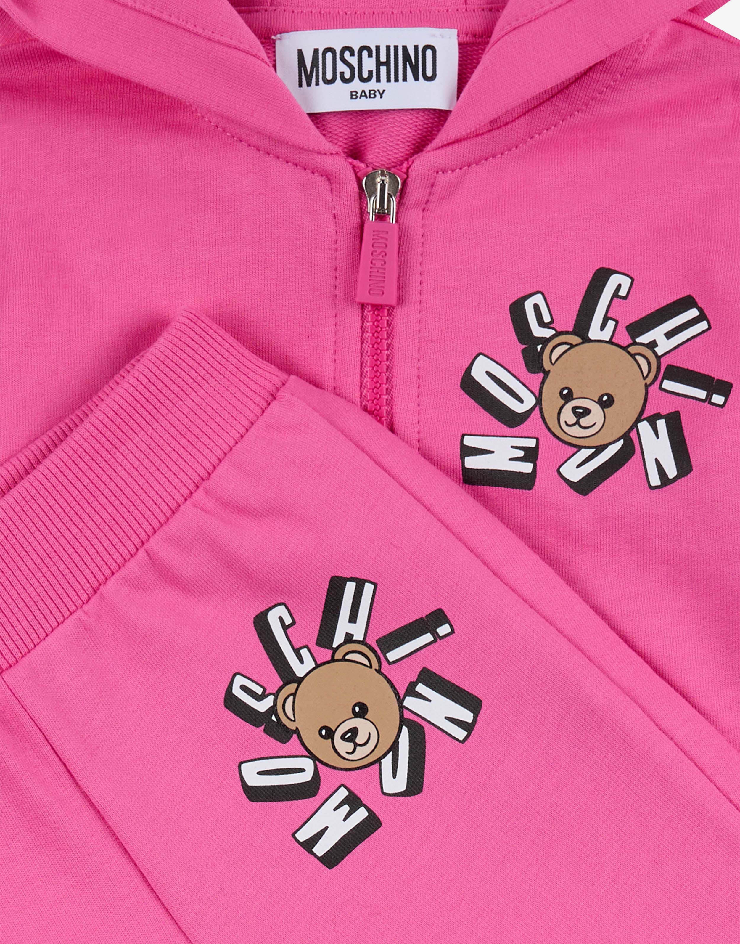 Completo tuta in felpa di cotone Moschino Teddy Bear - Image 3
