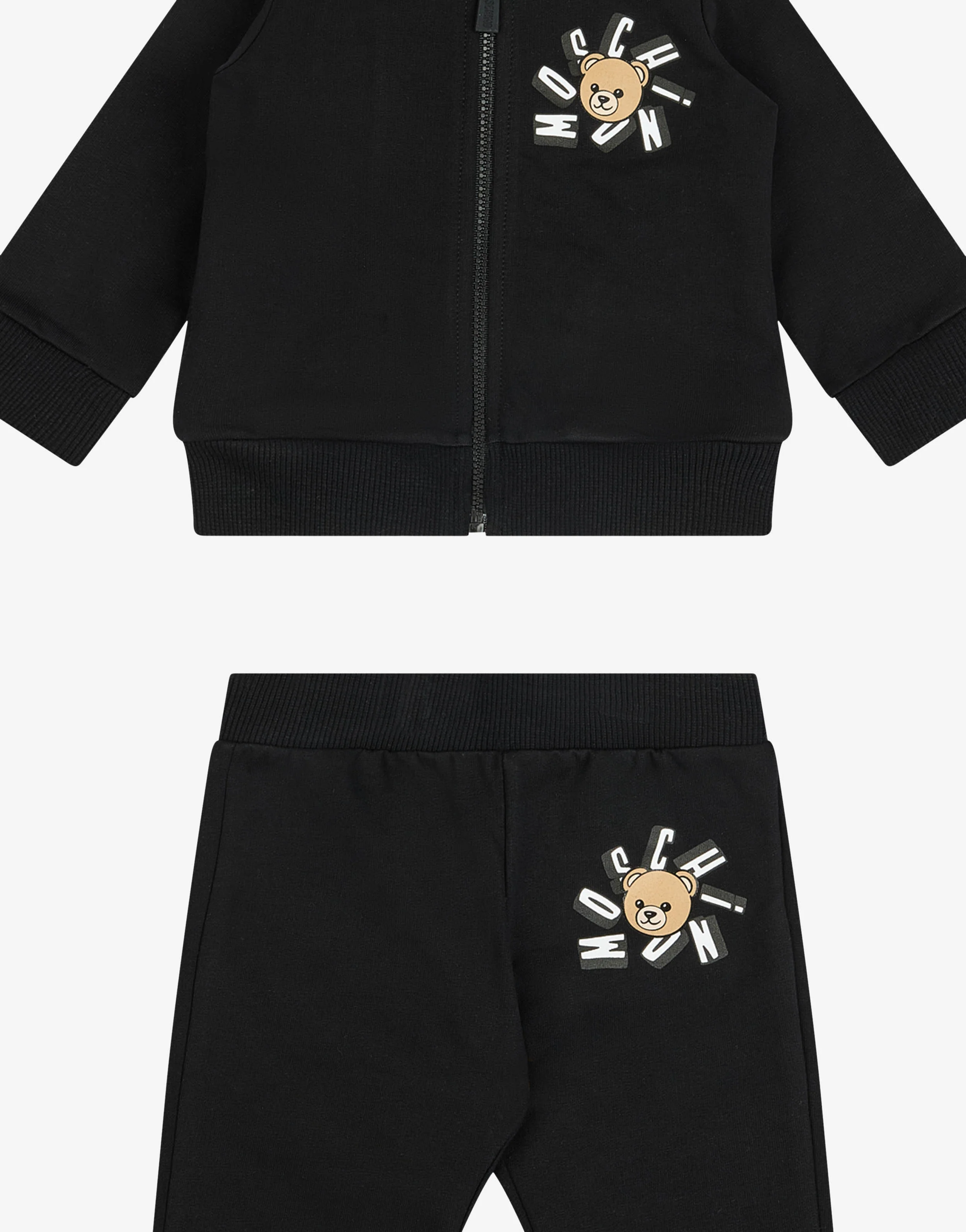 Completo tuta in felpa di cotone Moschino Teddy Bear - Image 3