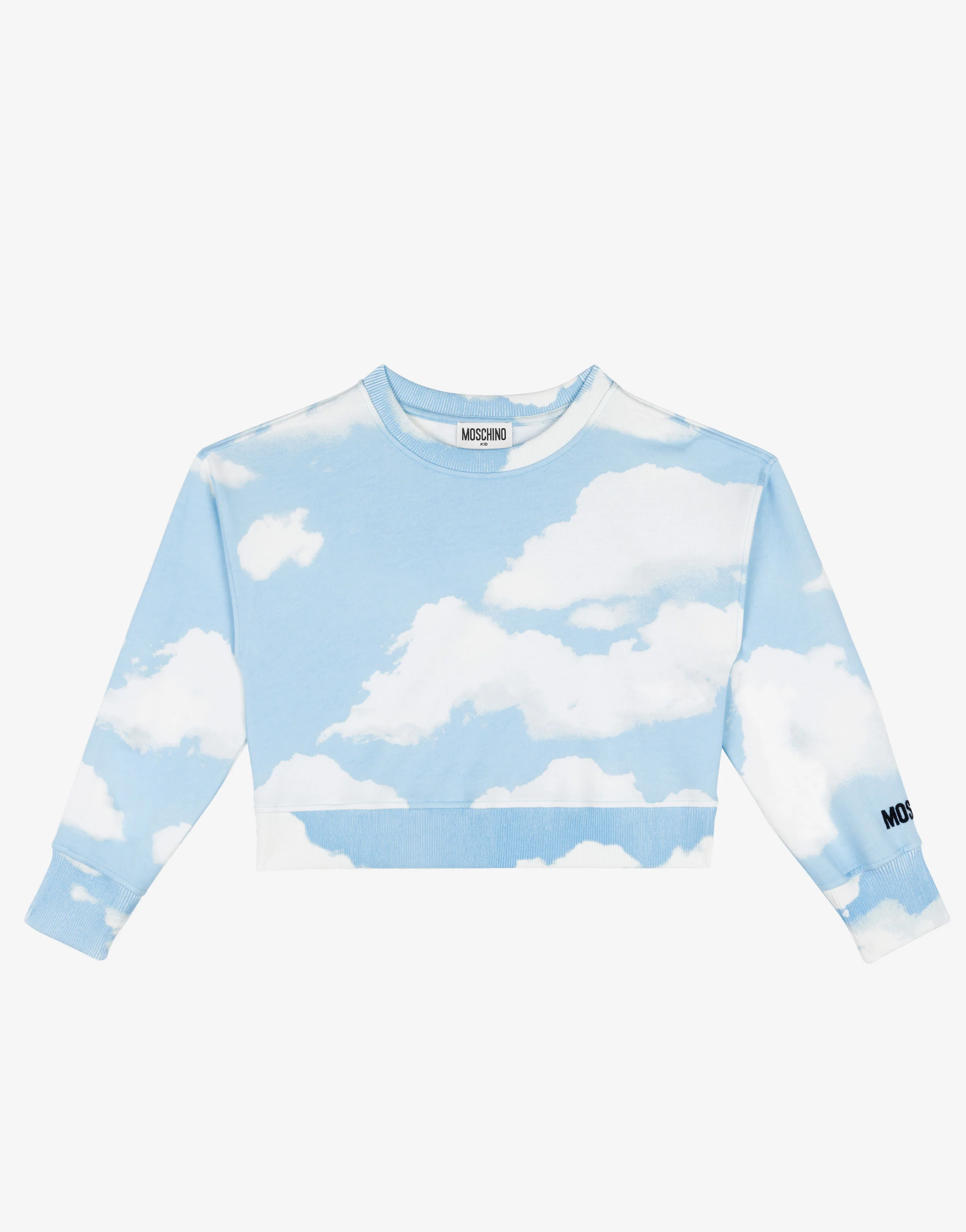 Felpa in cotone Allover Clouds