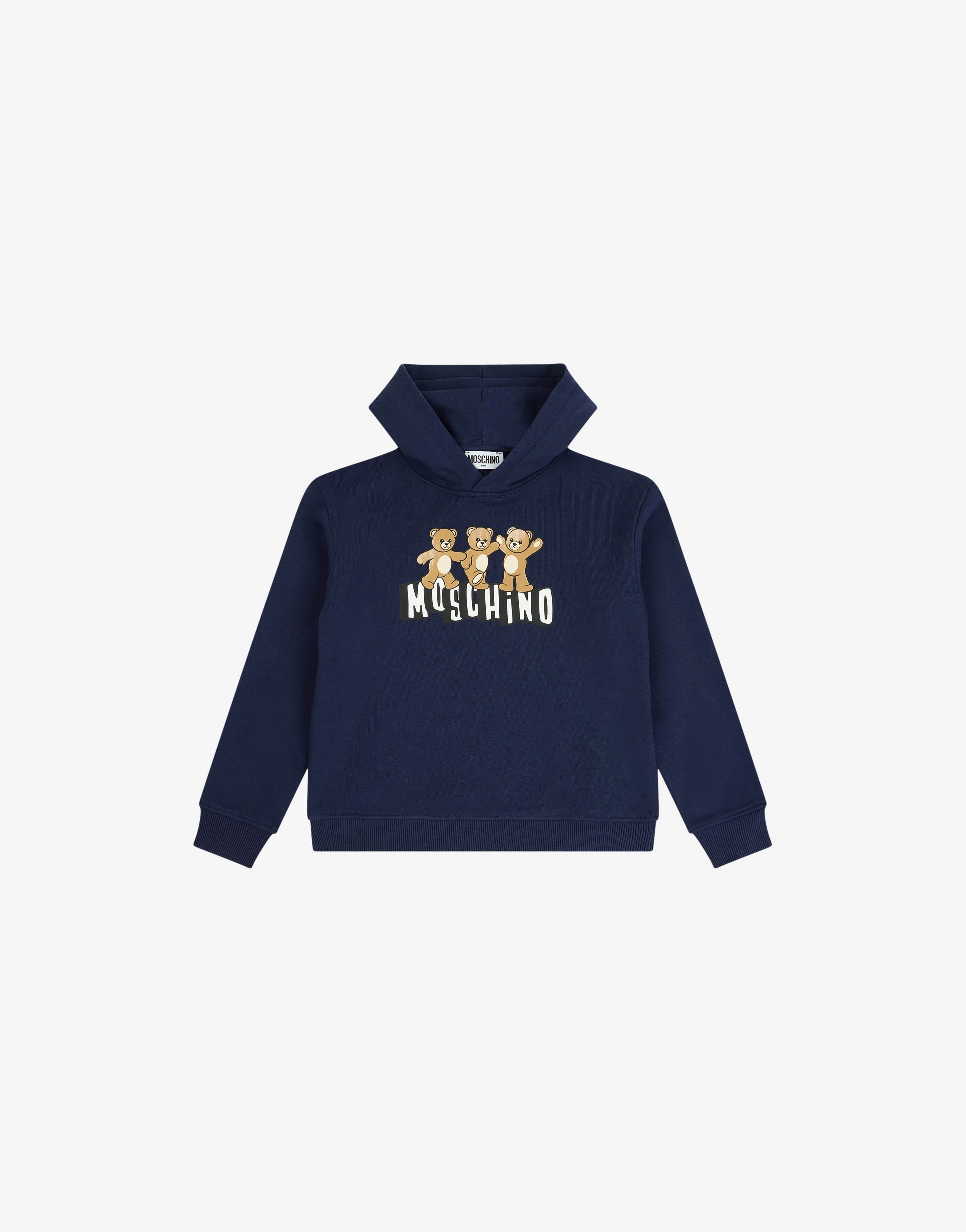 Felpa in cotone con cappuccio Moschino Teddy Bear