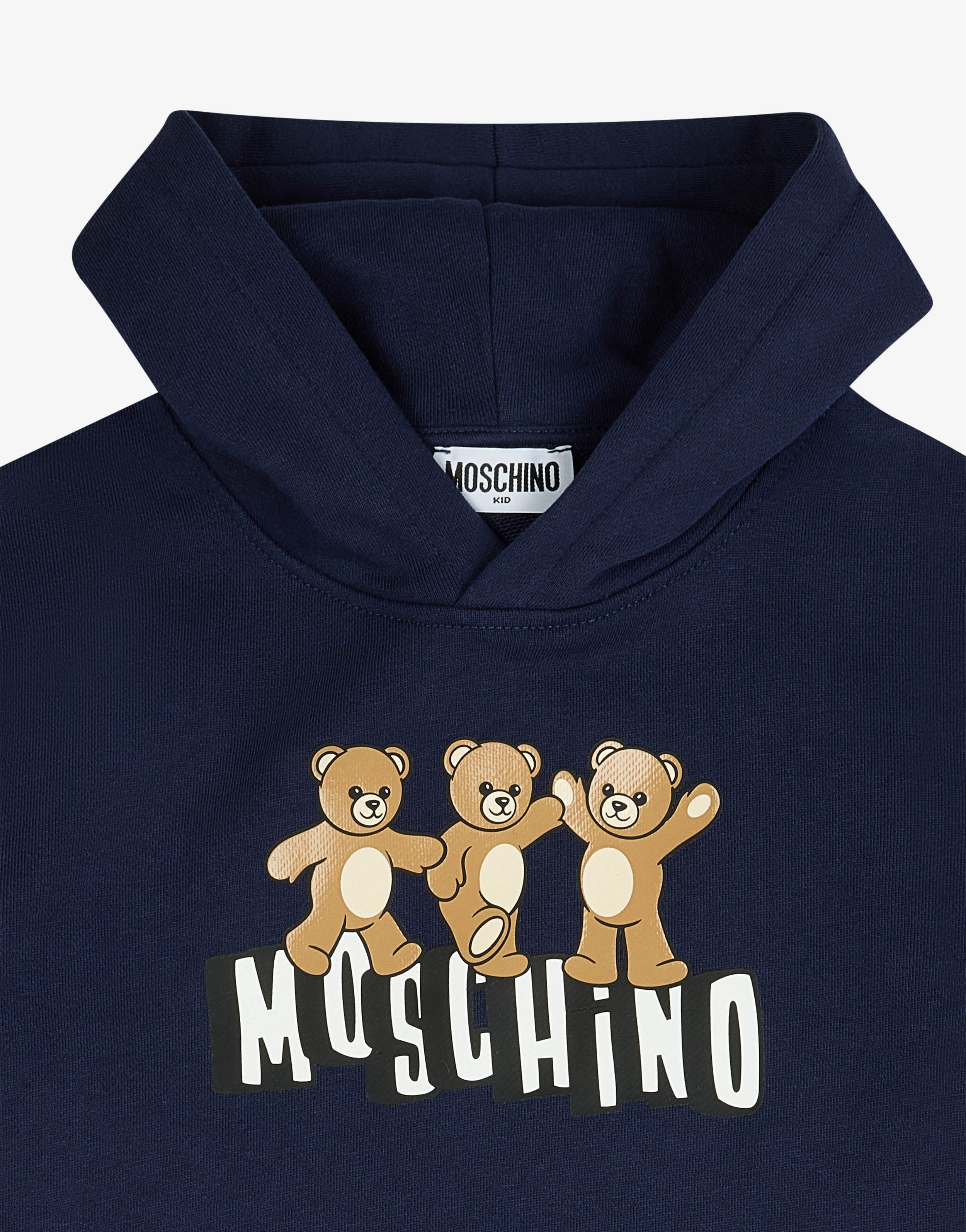 Felpa in cotone con cappuccio Moschino Teddy Bear - Image 3