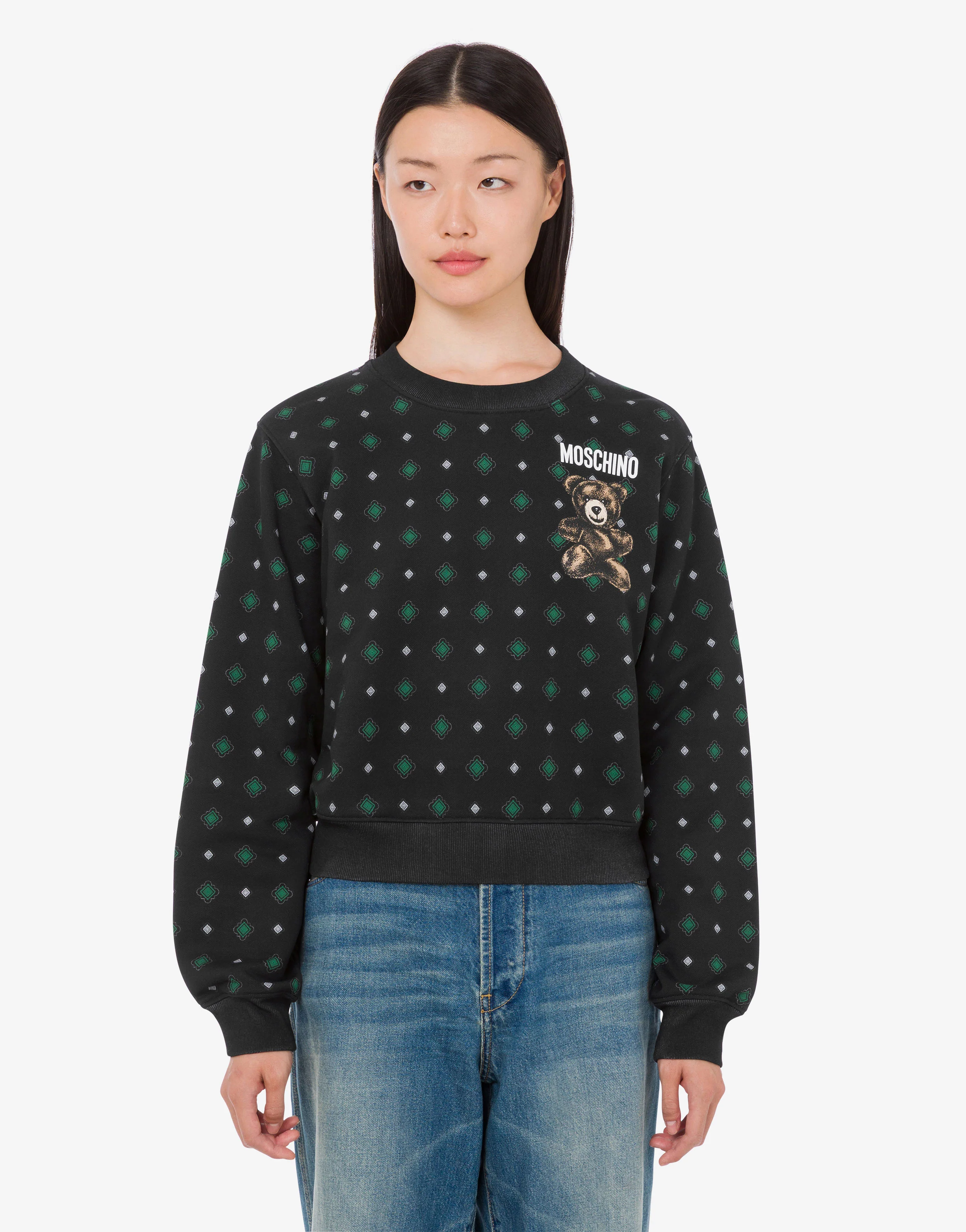 Felpa in cotone organico Moschino Teddy Bear