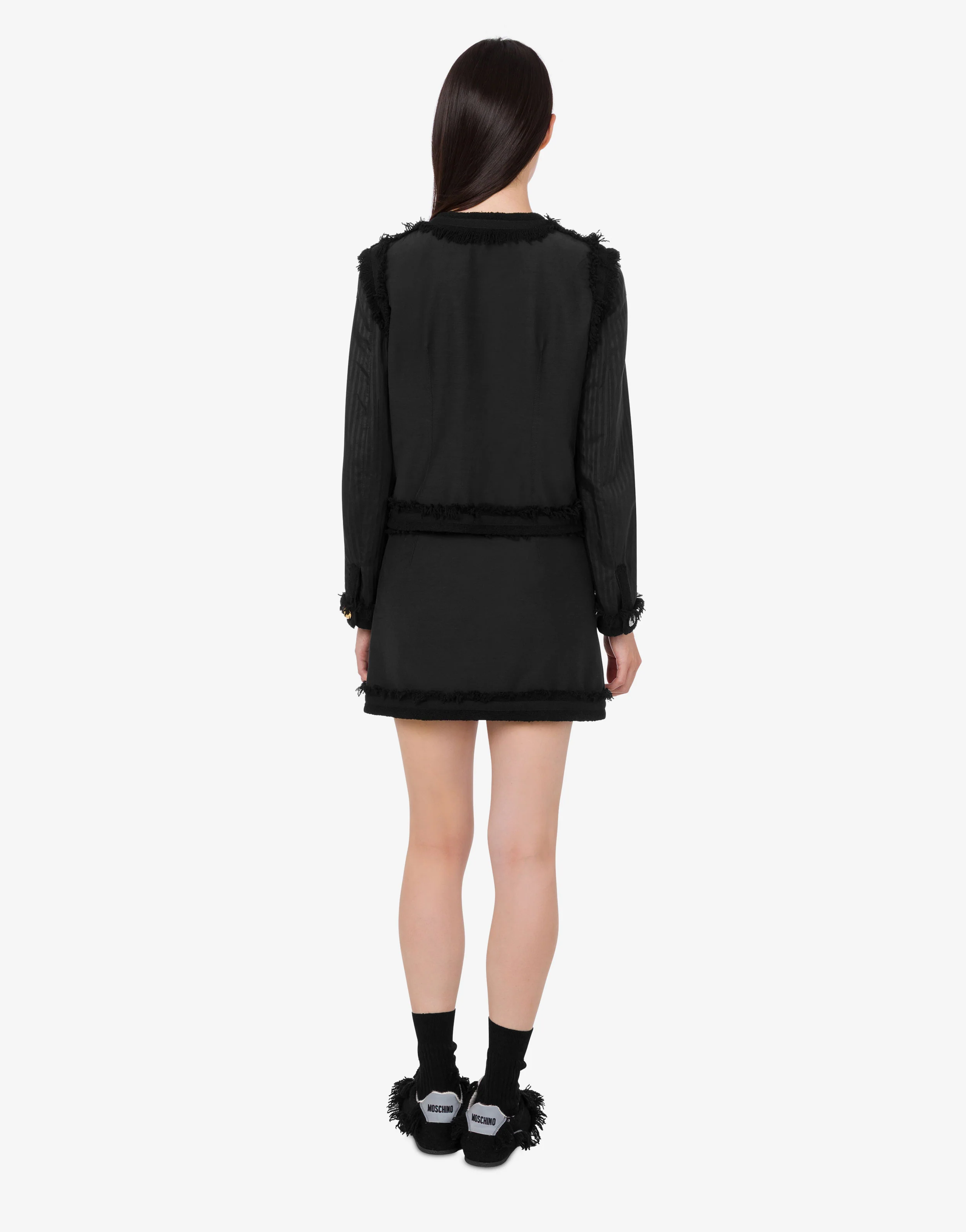 Giacca in bouclé stretch - Image 3