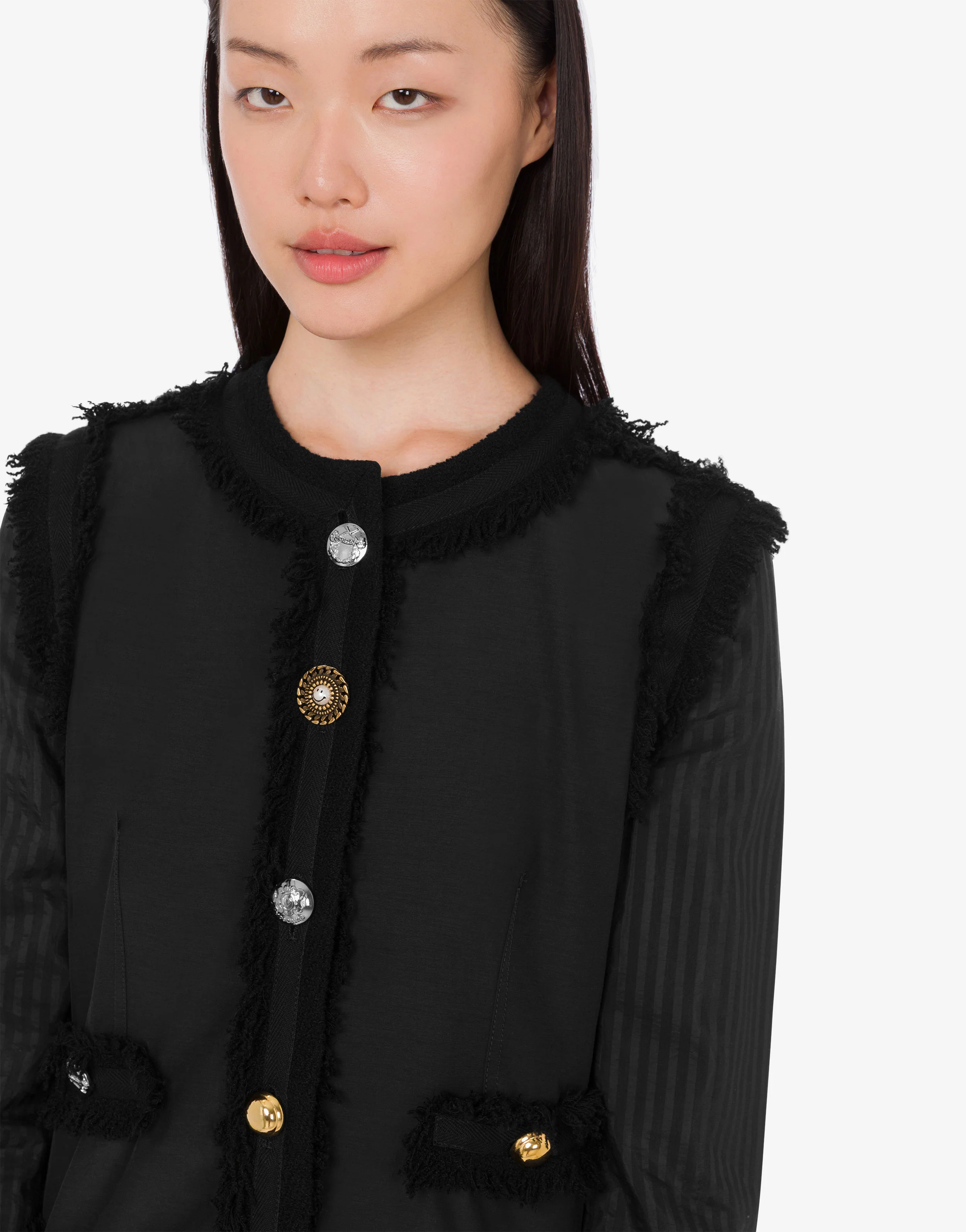 Giacca in bouclé stretch - Image 4