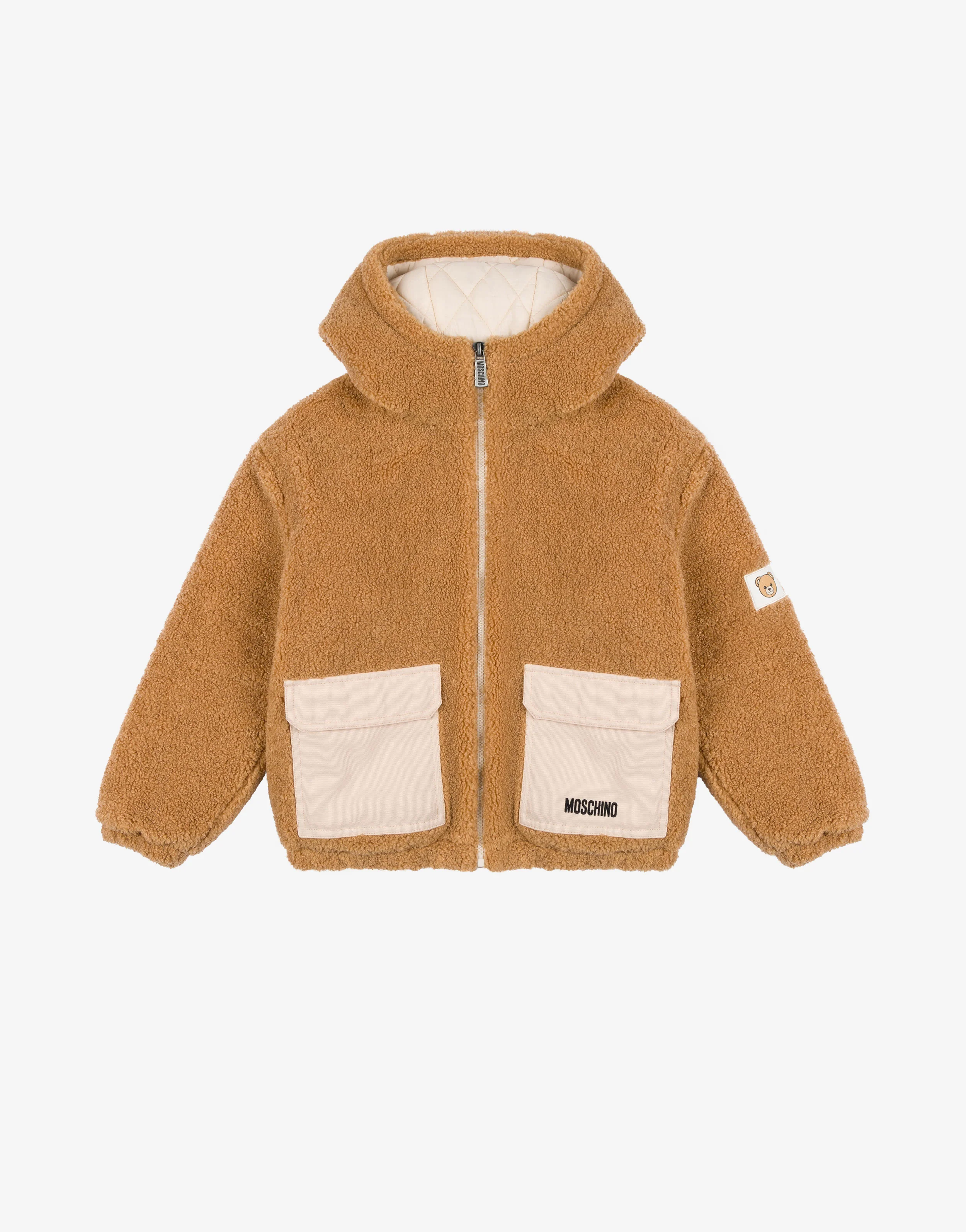 Giacca in tessuto soft con cappuccio